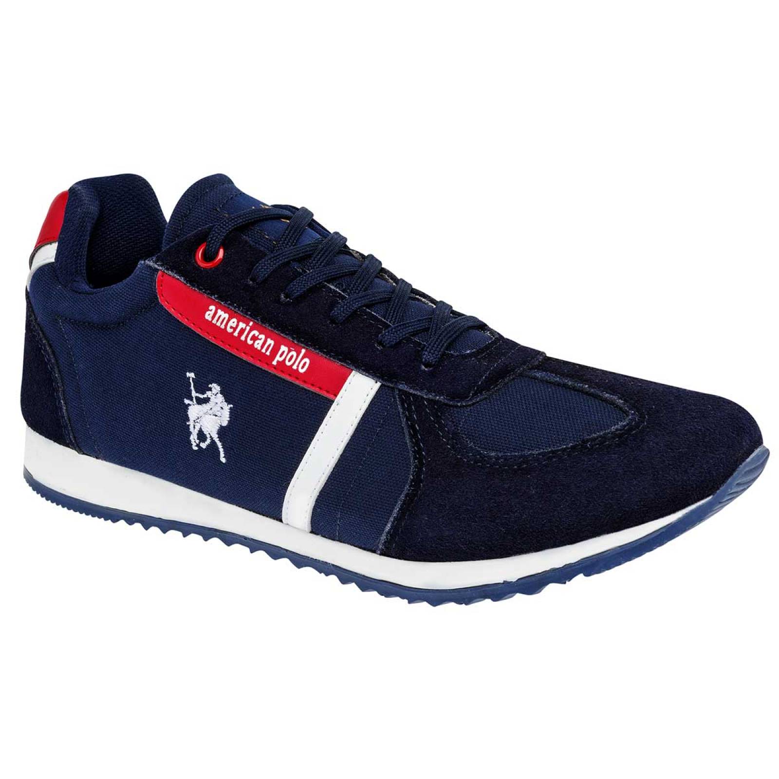 TENIS URBANO AMERICAN POLO 2168 Color Marino para Hombre Jx2