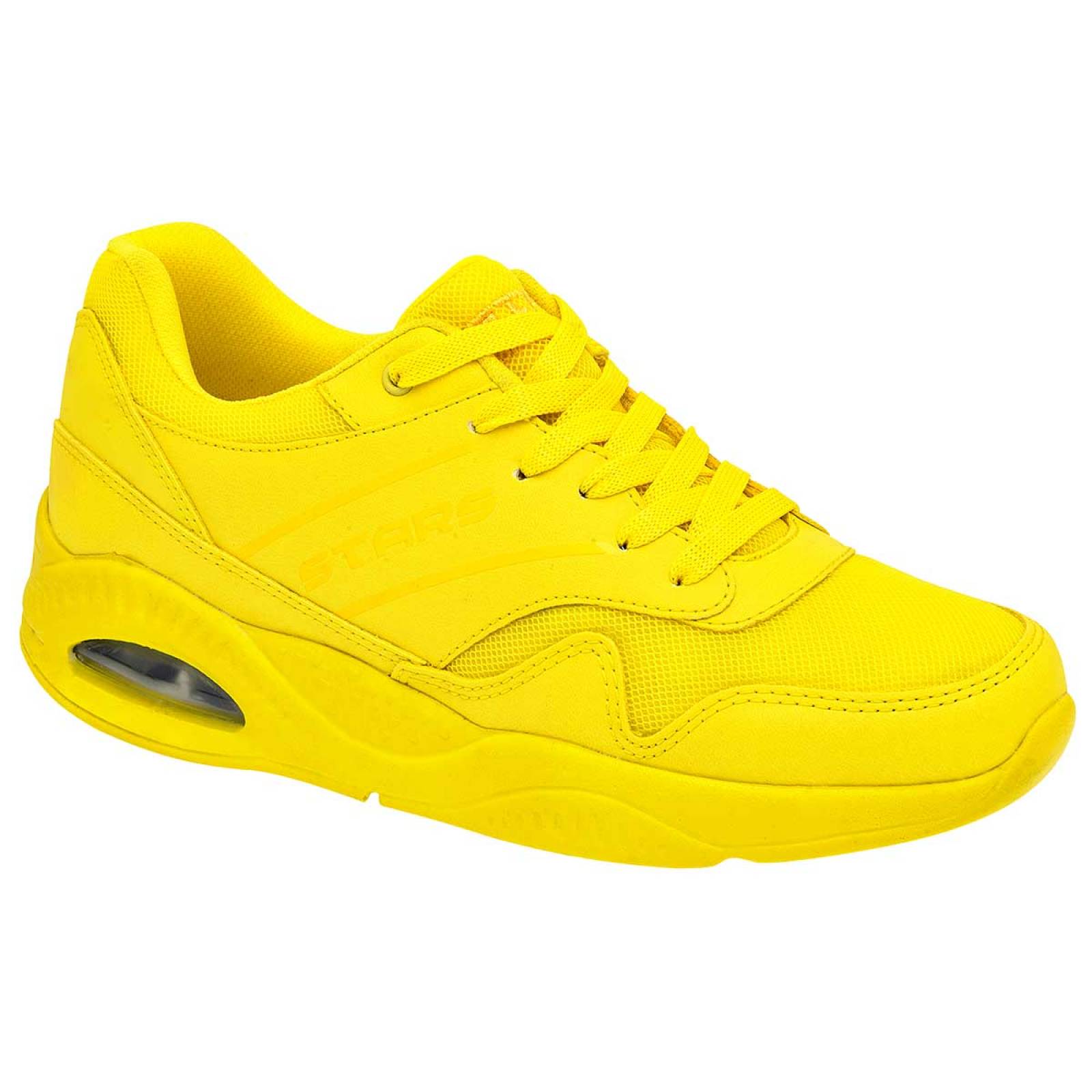 TENIS URBANO STARS OF THE WORLD 6008 Color Amarillo para Hombre Jx2
