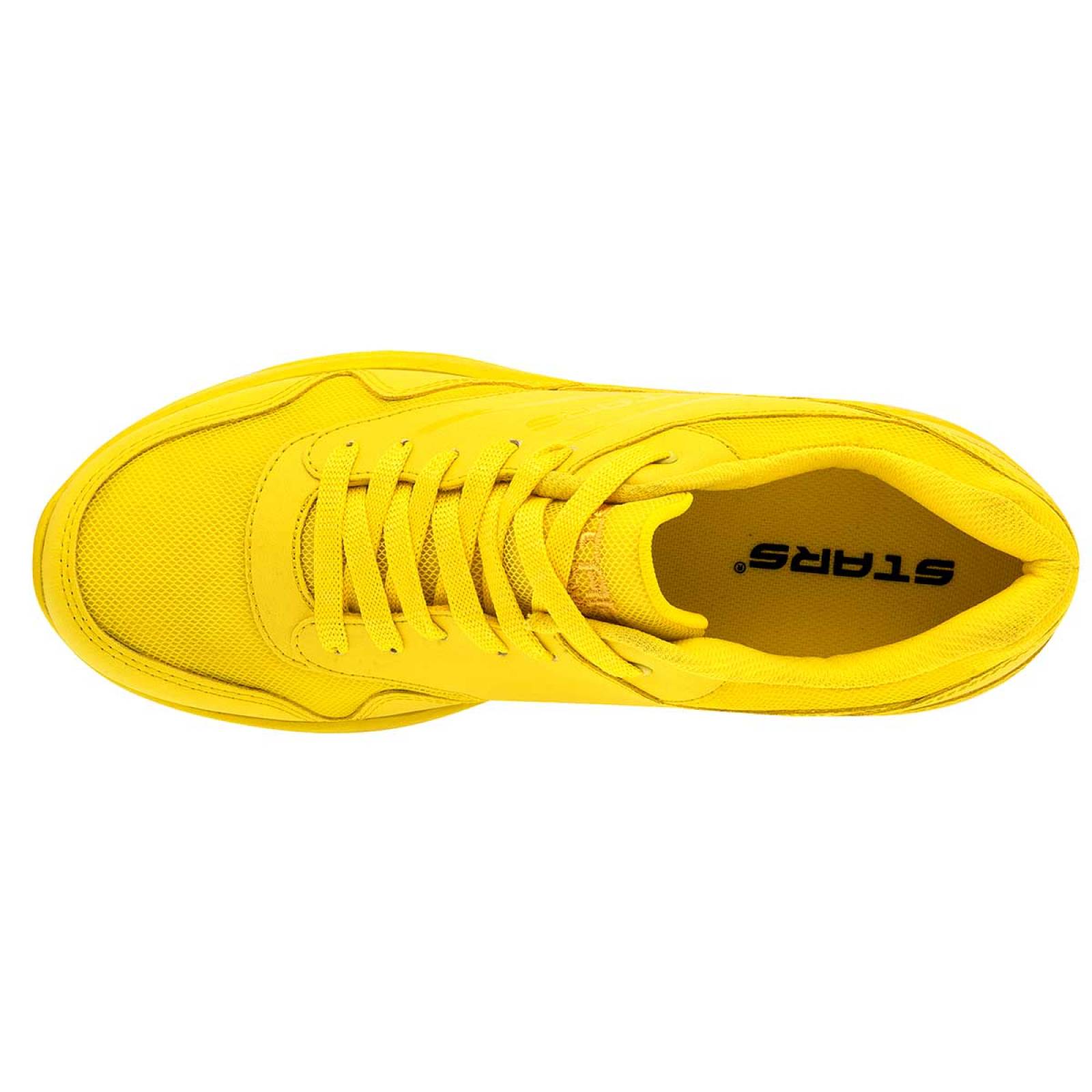 TENIS URBANO STARS OF THE WORLD 6008 Color Amarillo para Hombre Jx2