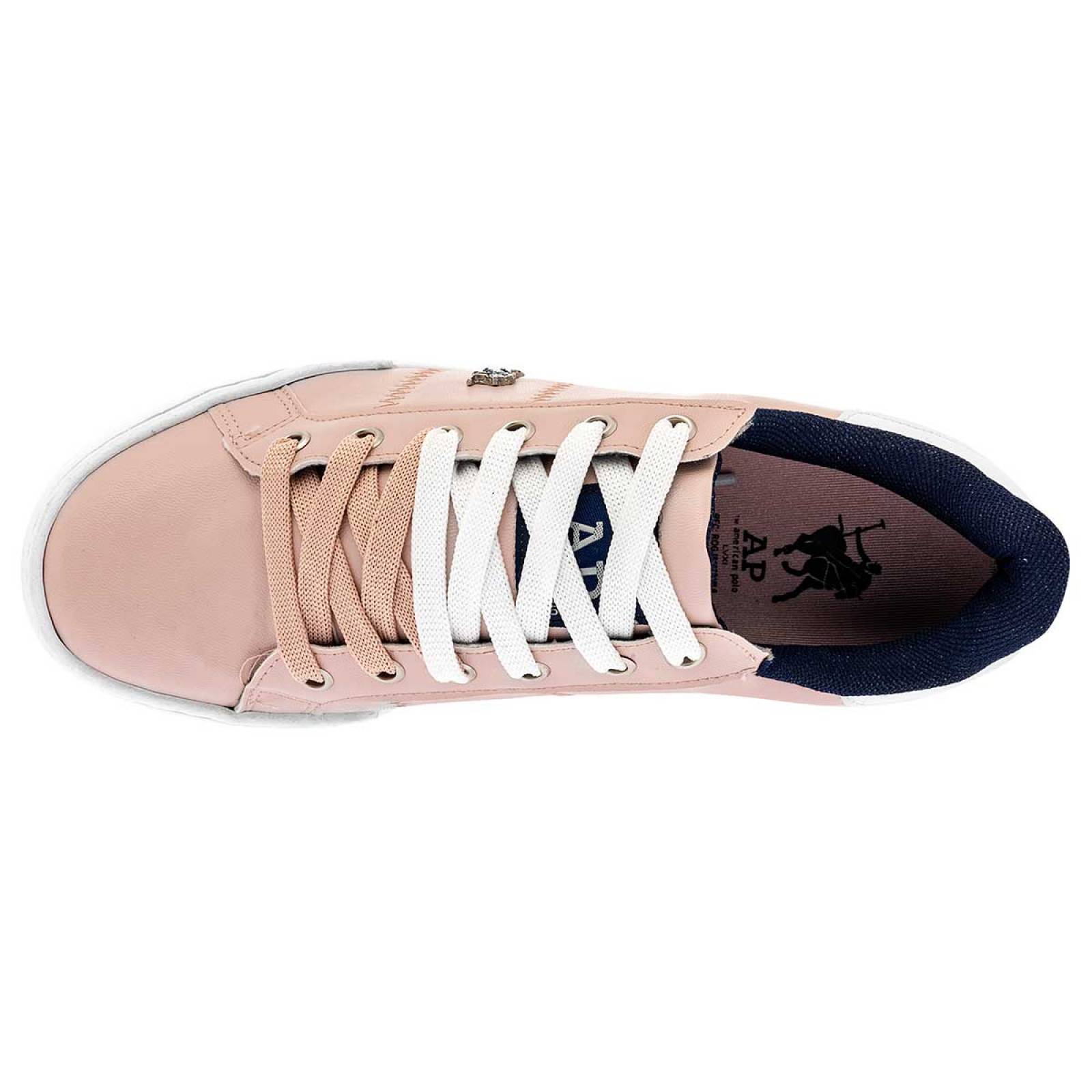 TENIS URBANO AMERICAN POLO 2302 Color Rosa para Mujer Jx2