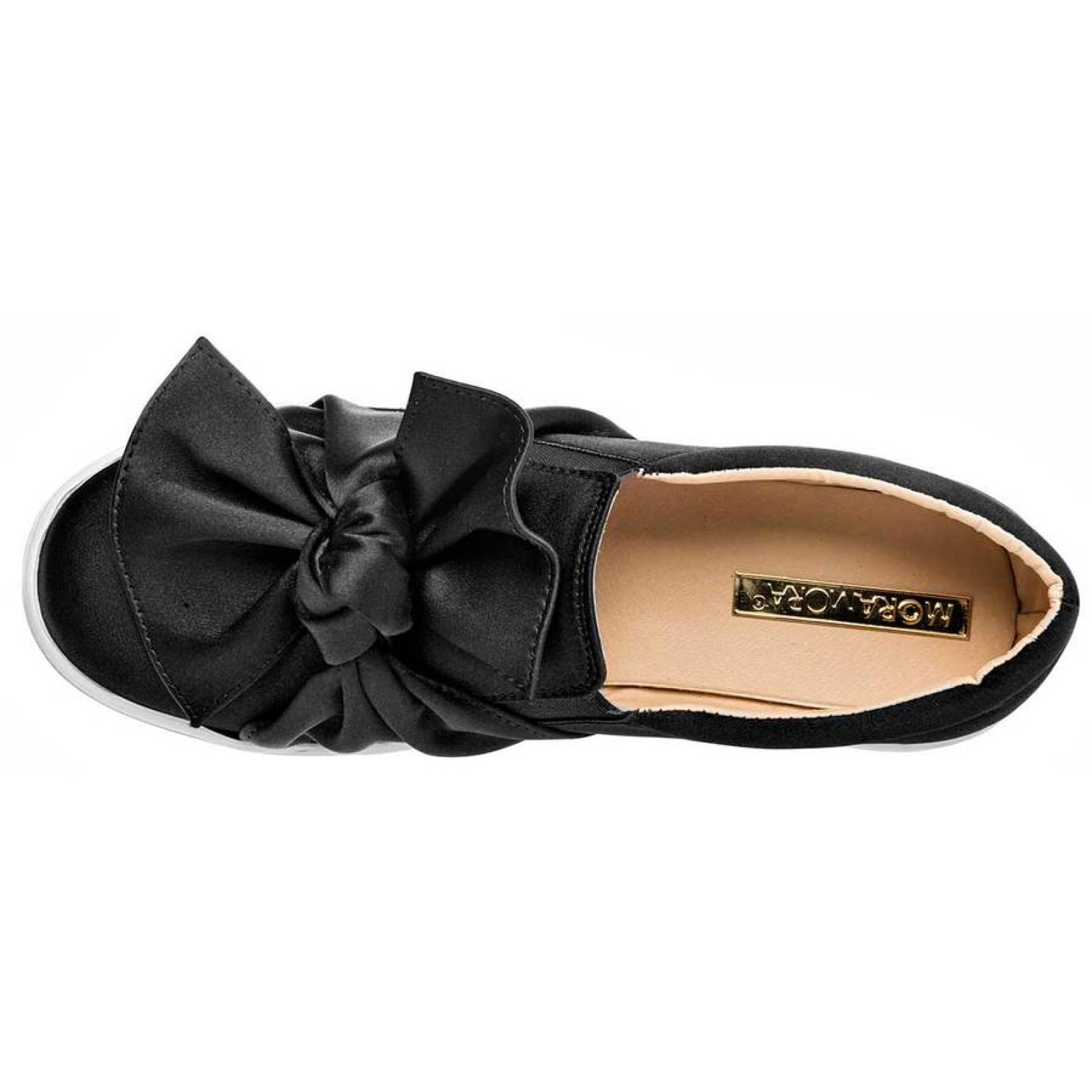 TENIS URBANO MORAMORA 2617 Color Negro para Mujer Jx2