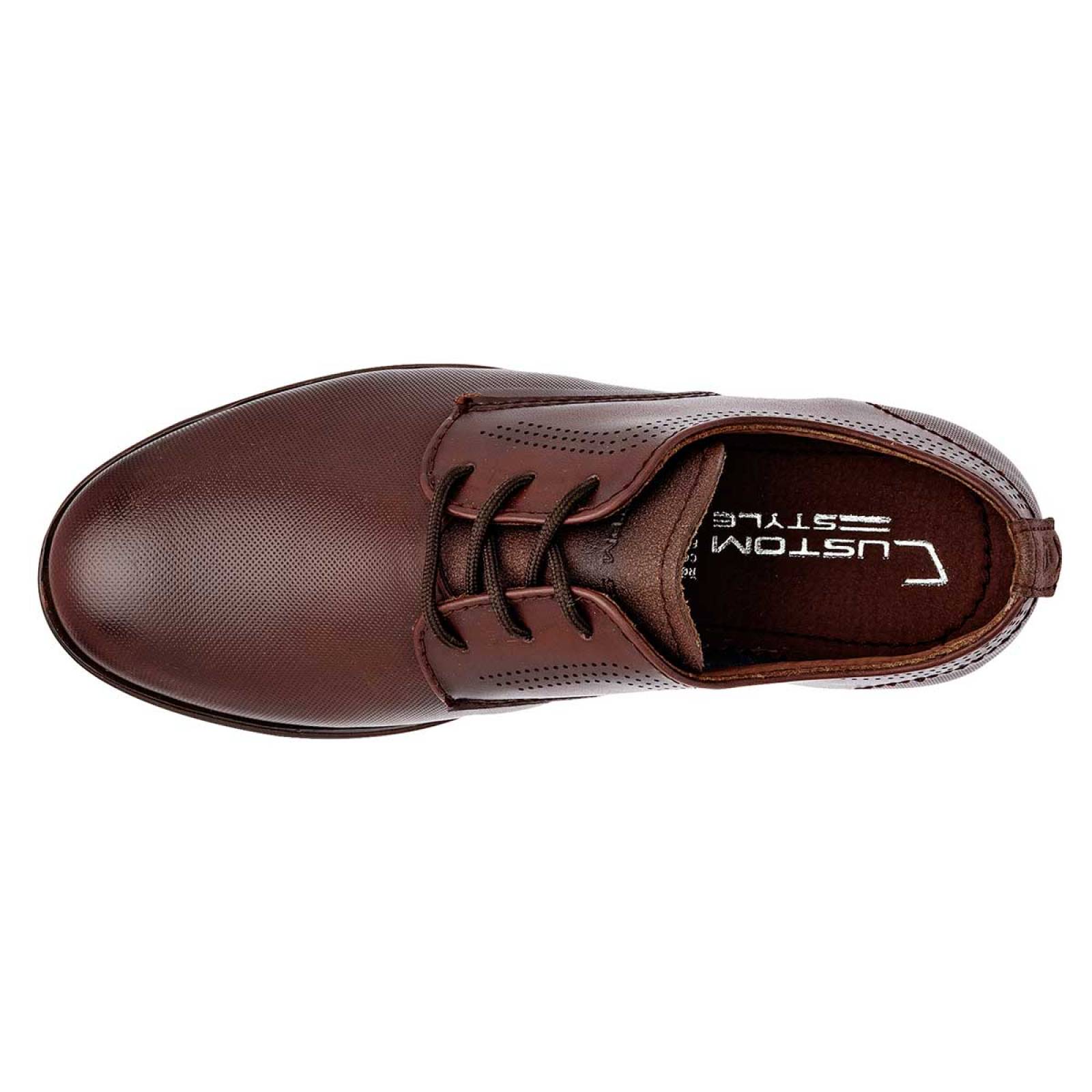 ZAPATO DE VESTIR NEGRO TOTAL 1229 Color Cafe para Hombre Jx2