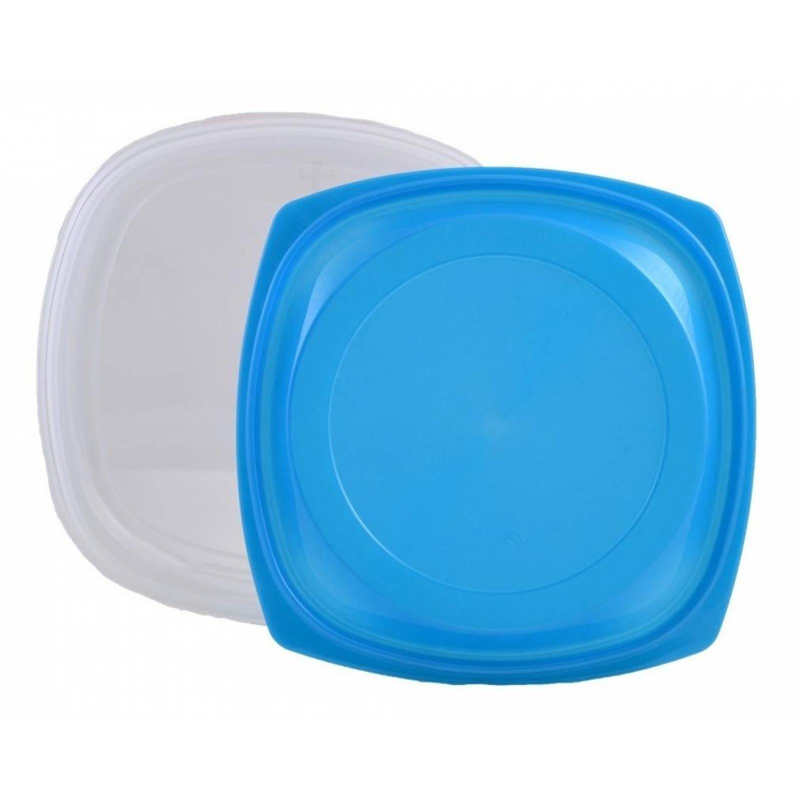 Juego de 3 tuppers cuadrados de plástico 1.5 litros