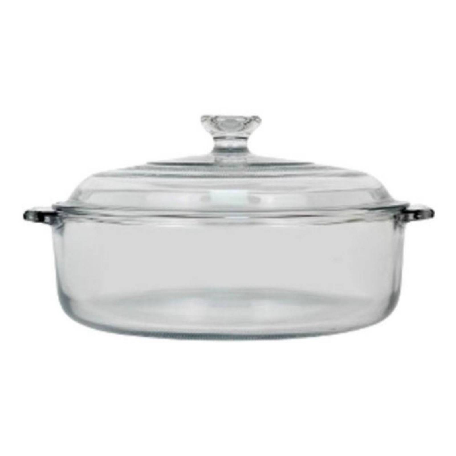 Cacerola refractaria vidrio para horno 1 litro, Pyr-O-Rey 