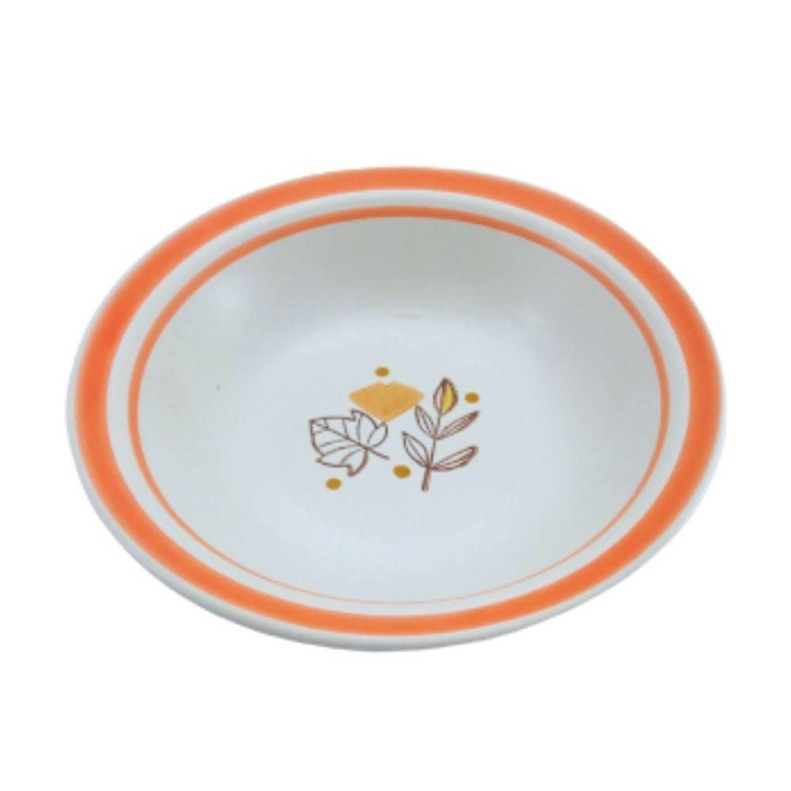 Platos soperos de loza, 700 ml. Hojas de Otoño, Cinsa 4 piezas 