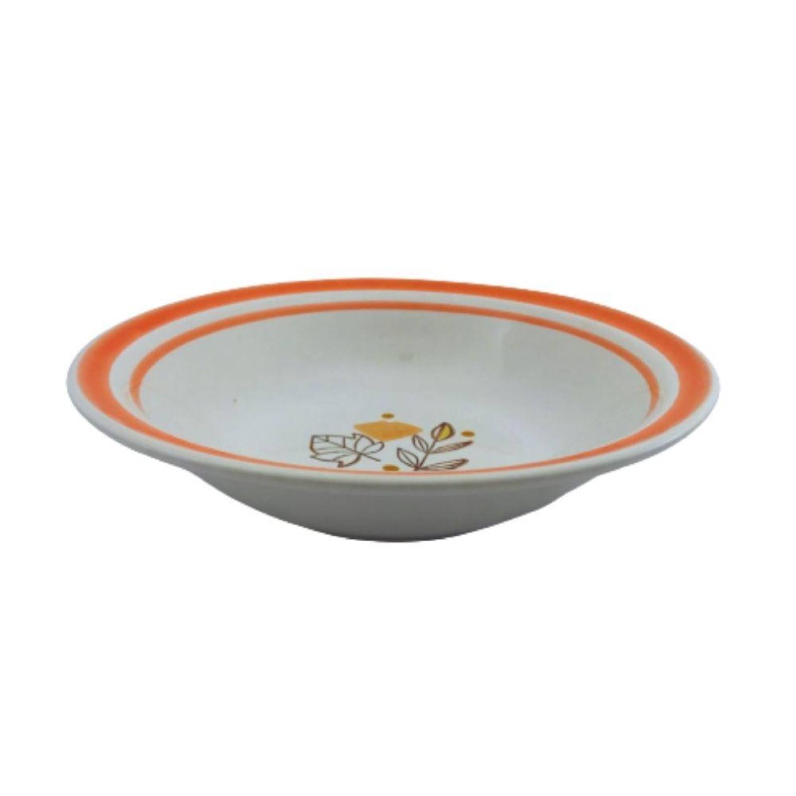 Platos soperos de loza, 700 ml. Hojas de Otoño, Cinsa 4 piezas 