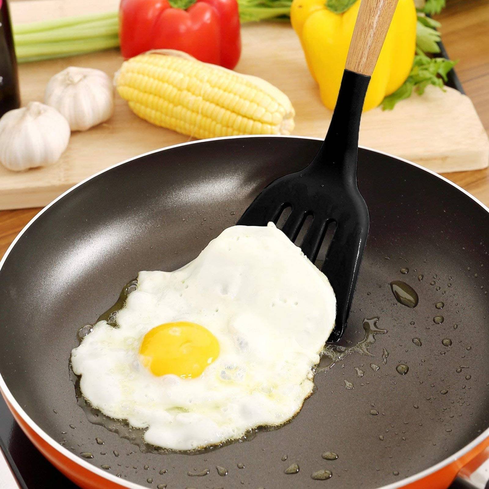 Utensilios de cocina  U Chef Madera, juego de espátula y cuchara