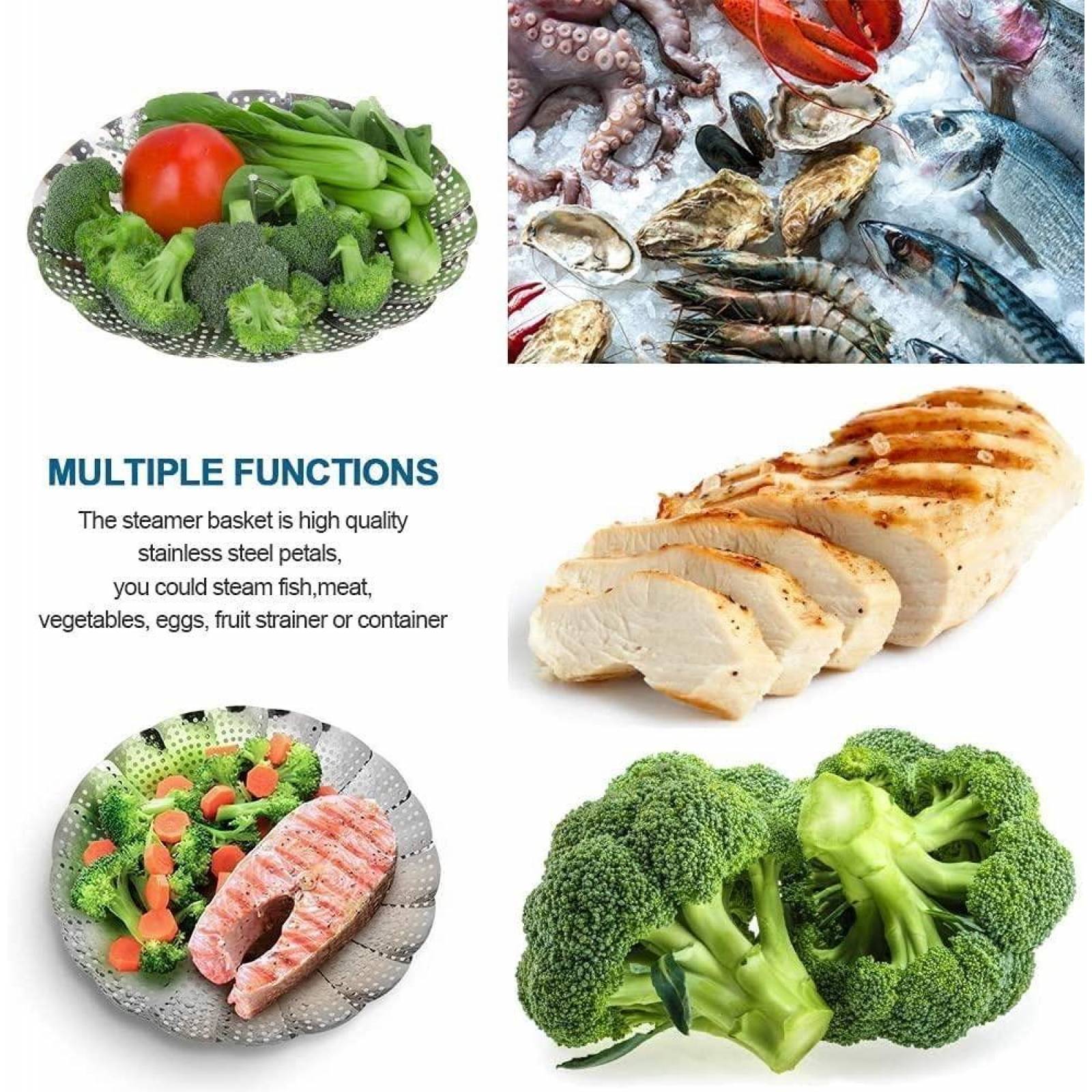 U Chef Vaporera Para Alimentos De Acero Inoxidable