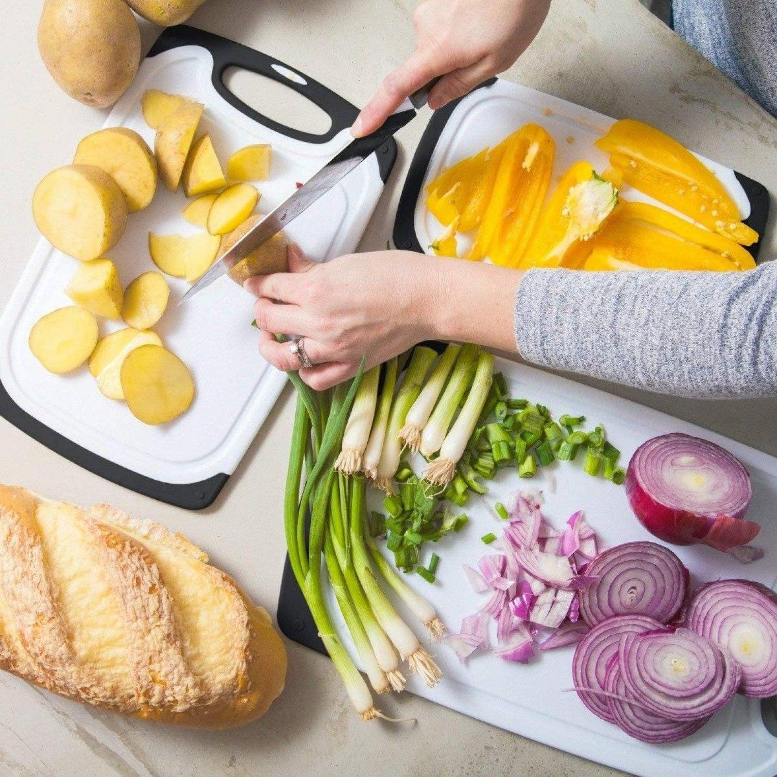 U Chef Set De 3 Tablas De Cocina Para Picar Cortar Con Asa 