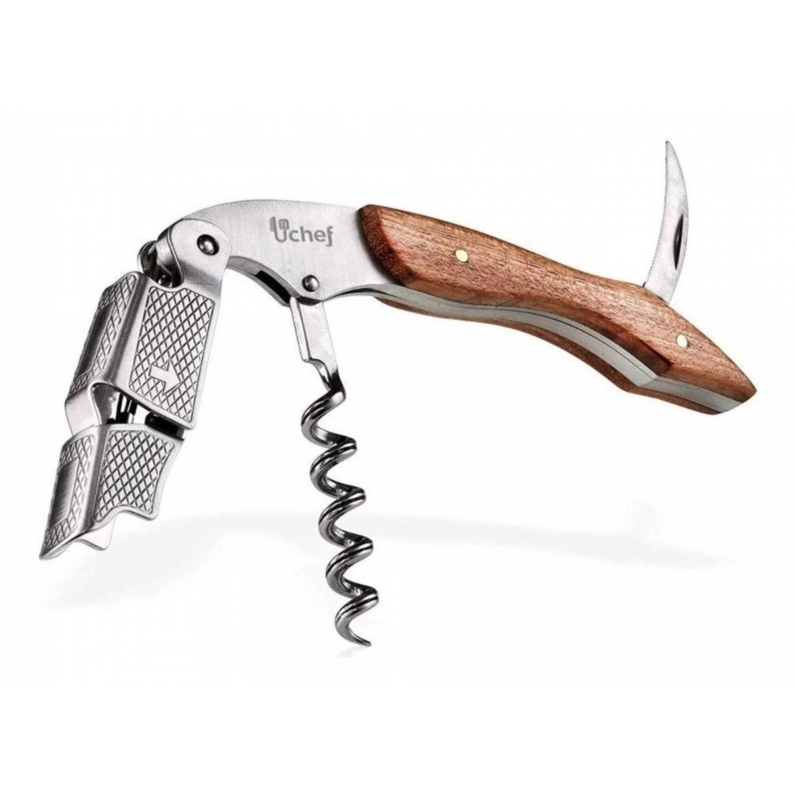 U Chef Sacacorchos Descorchador Destapador Acero Inox (4 Pz) 