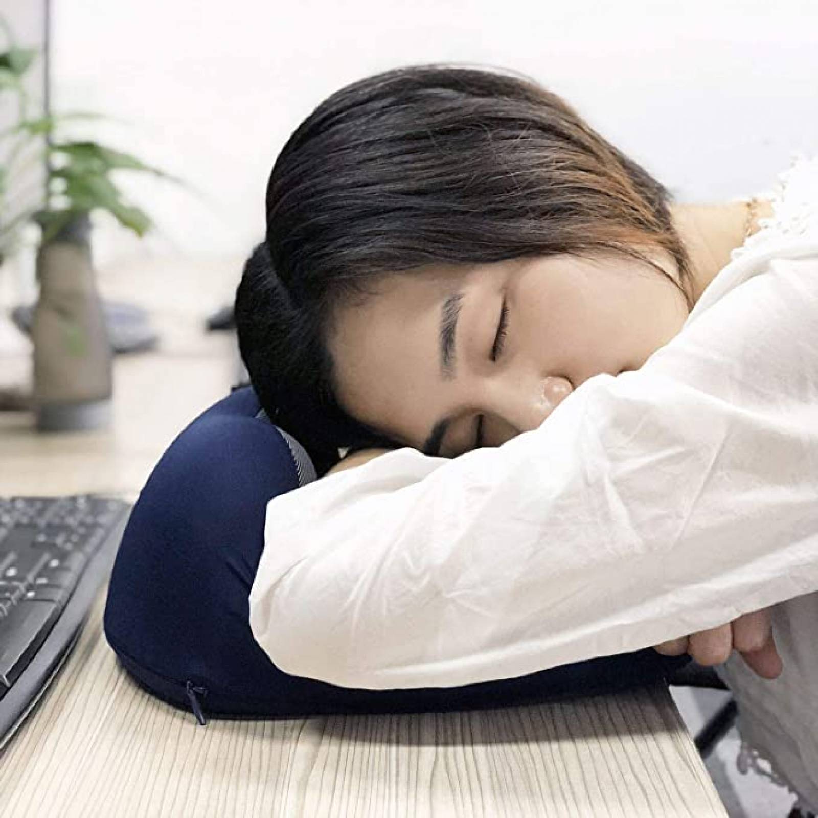 Timotech Set de Almohada de Viaje, Antifaz para Dormir y Tapones para oidos