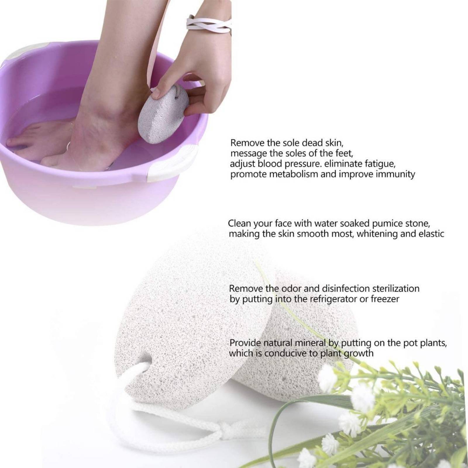 Triko Piedra Pomez Naturales Para Belleza Y Cuidado Personal 