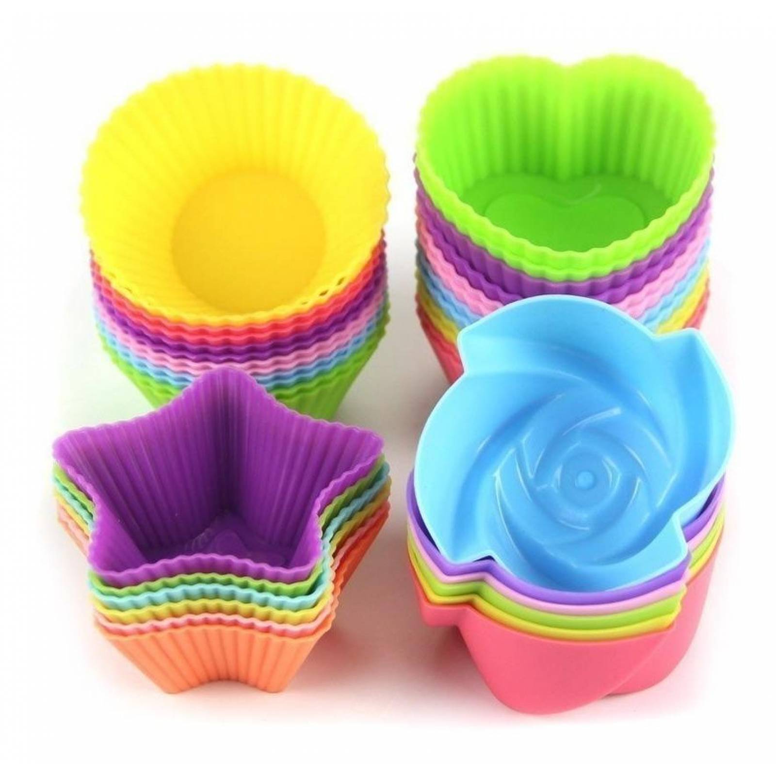 U Chef Moldes Para Hornear Muffins Moldes Silicón Cupcakes 