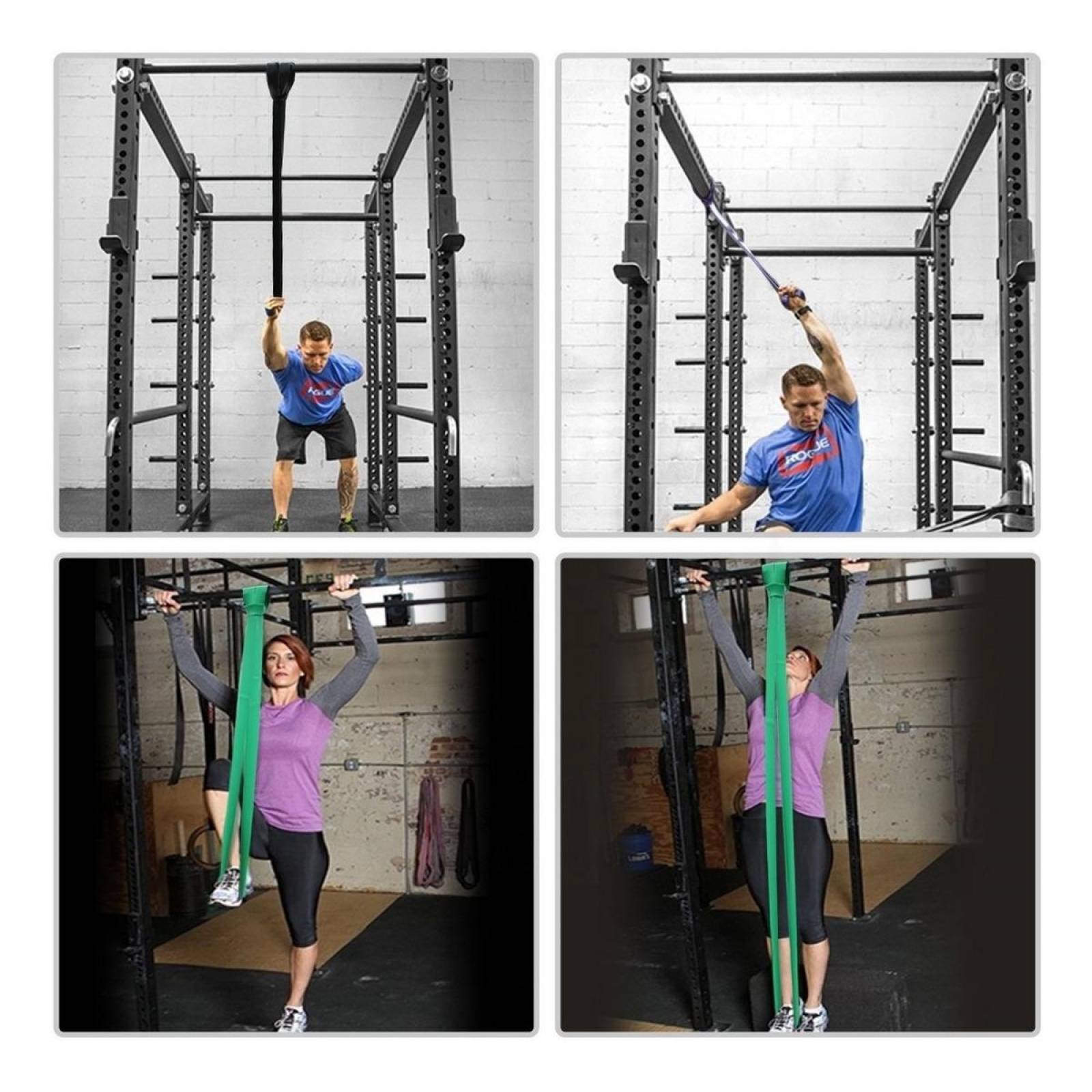 Hirola Liga Resistencia Ejercicio Crossfit Pullups Amarillo 
