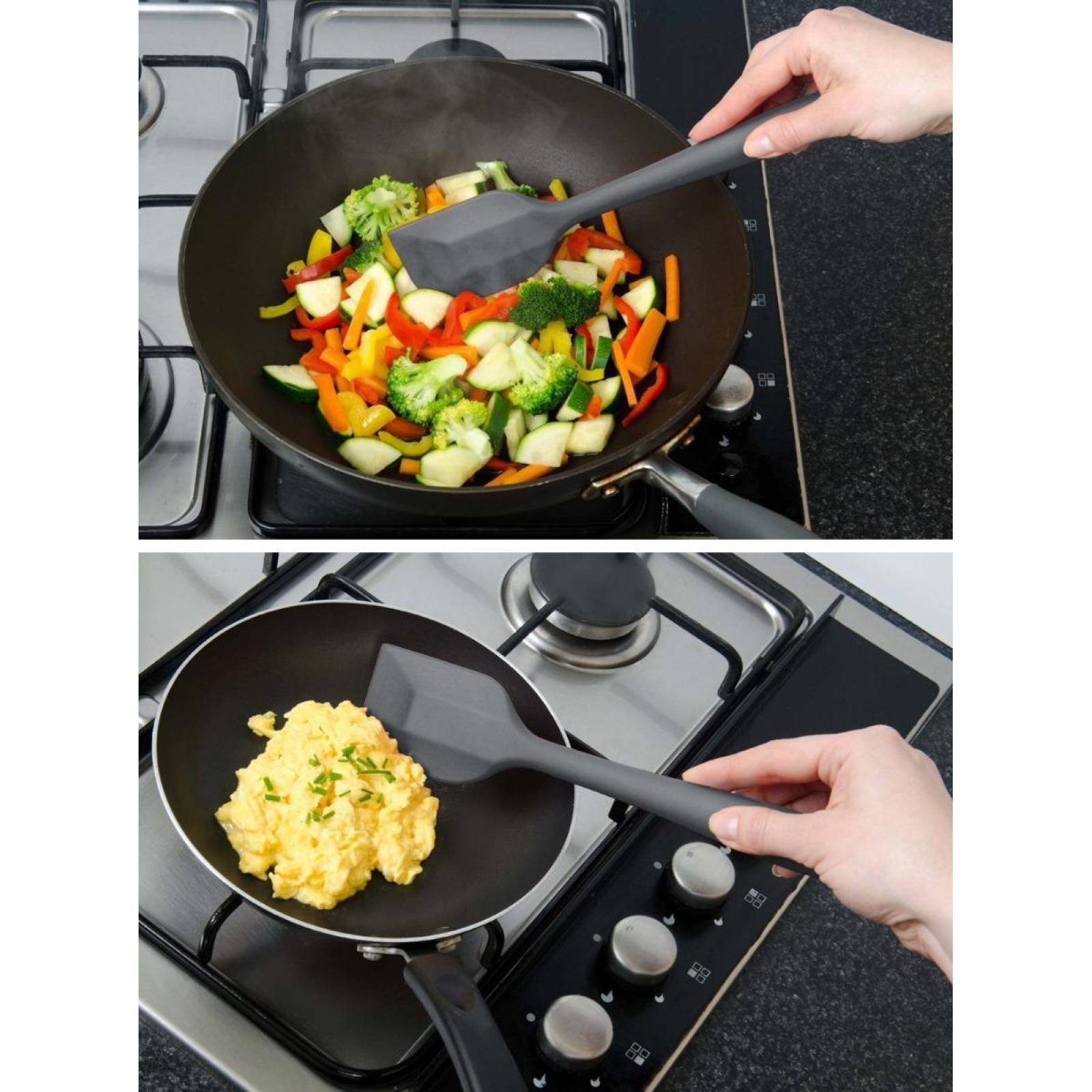 U Chef Juego De Espátulas De Silicona Para Cocina (4 Piezas) 