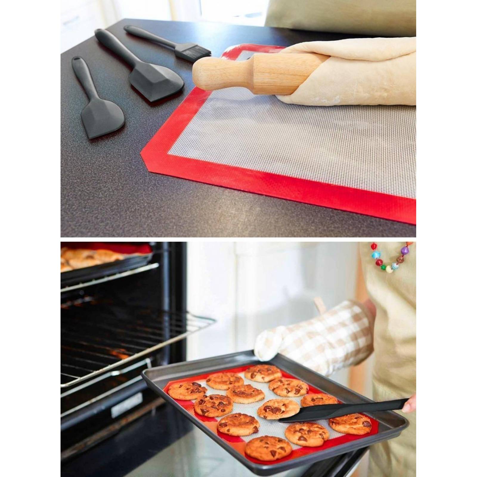 U Chef Juego De Espátulas De Silicona Para Cocina (4 Piezas) 