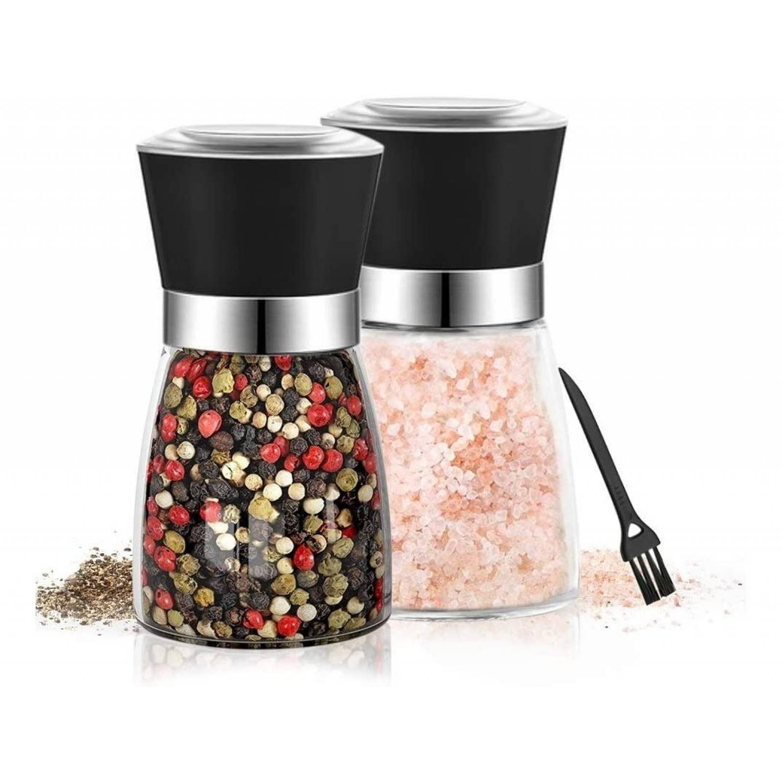 U Chef Salero Y Pimentero Molinos Ajustables Para Especias 