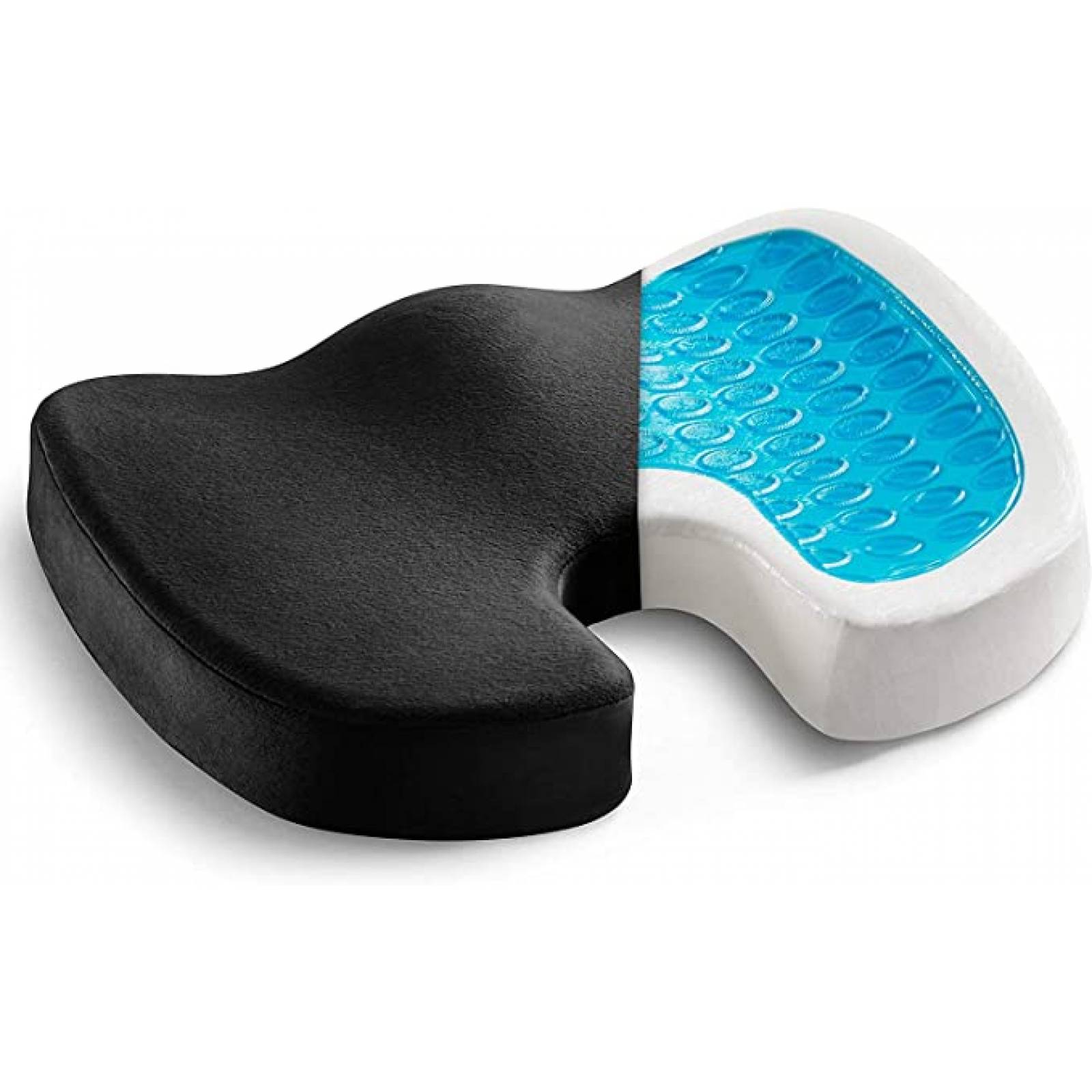 Timotech Cojin para asiento de oficina y auto para soporte lumbar para espalda y coxis