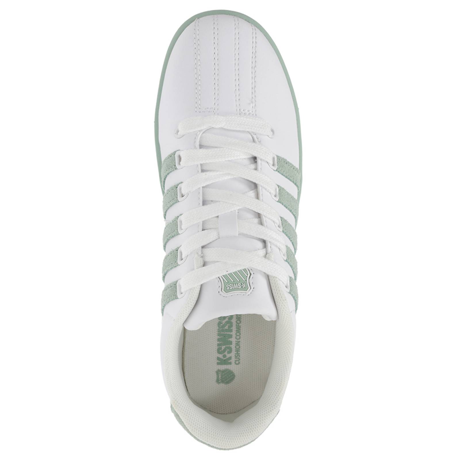 Tenis K-Swiss COURT PRO II V SDE Color Blanco/Verde Mujer