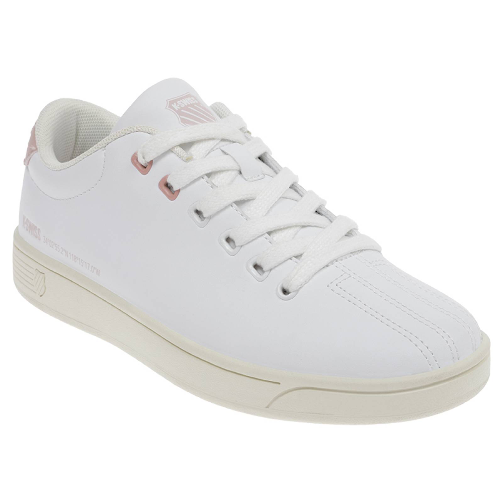 Tenis K-Swiss COURT LOCAL V Color Blanco Mujer