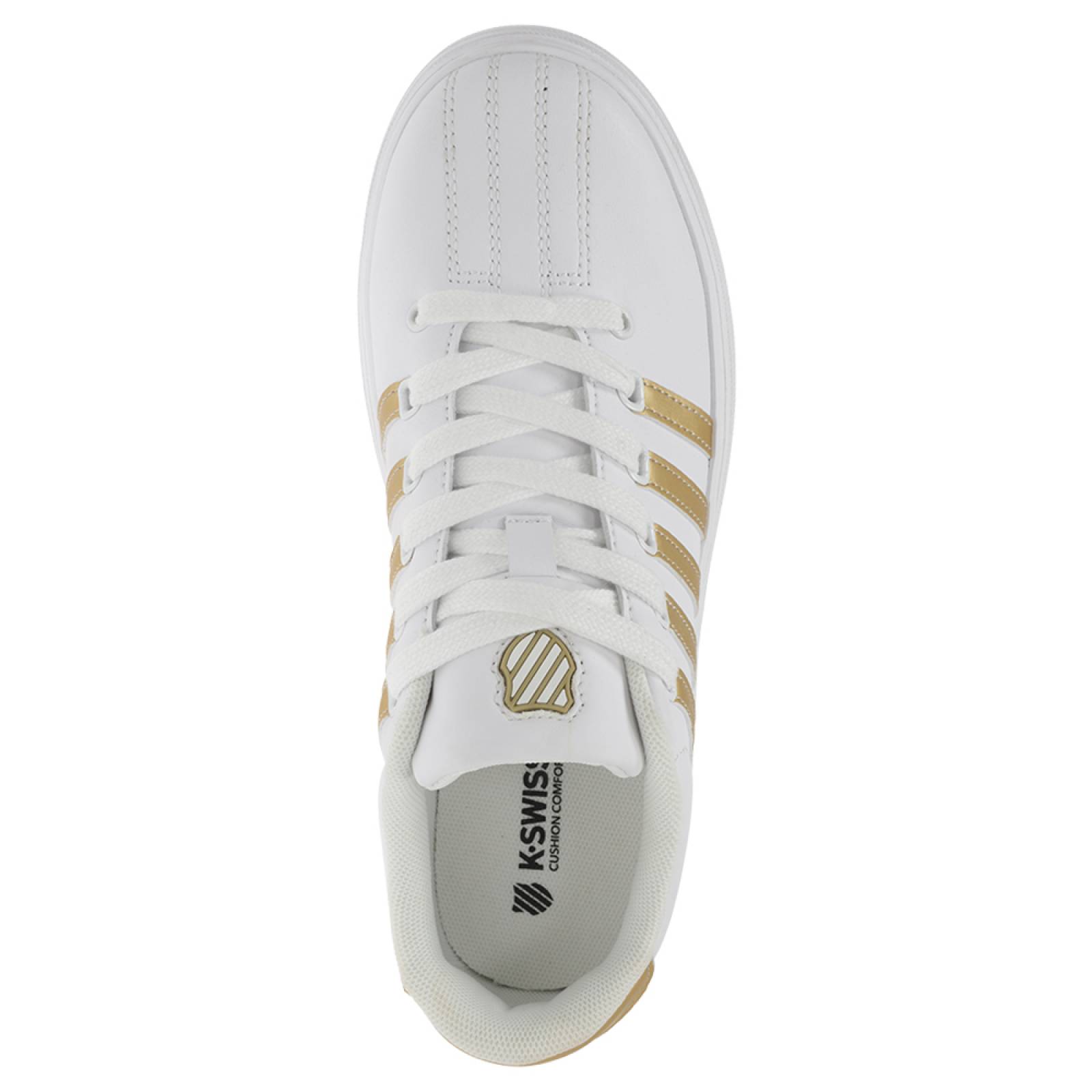 Tenis K-Swiss COURT PRO V HIGH Color Blanco Mujer