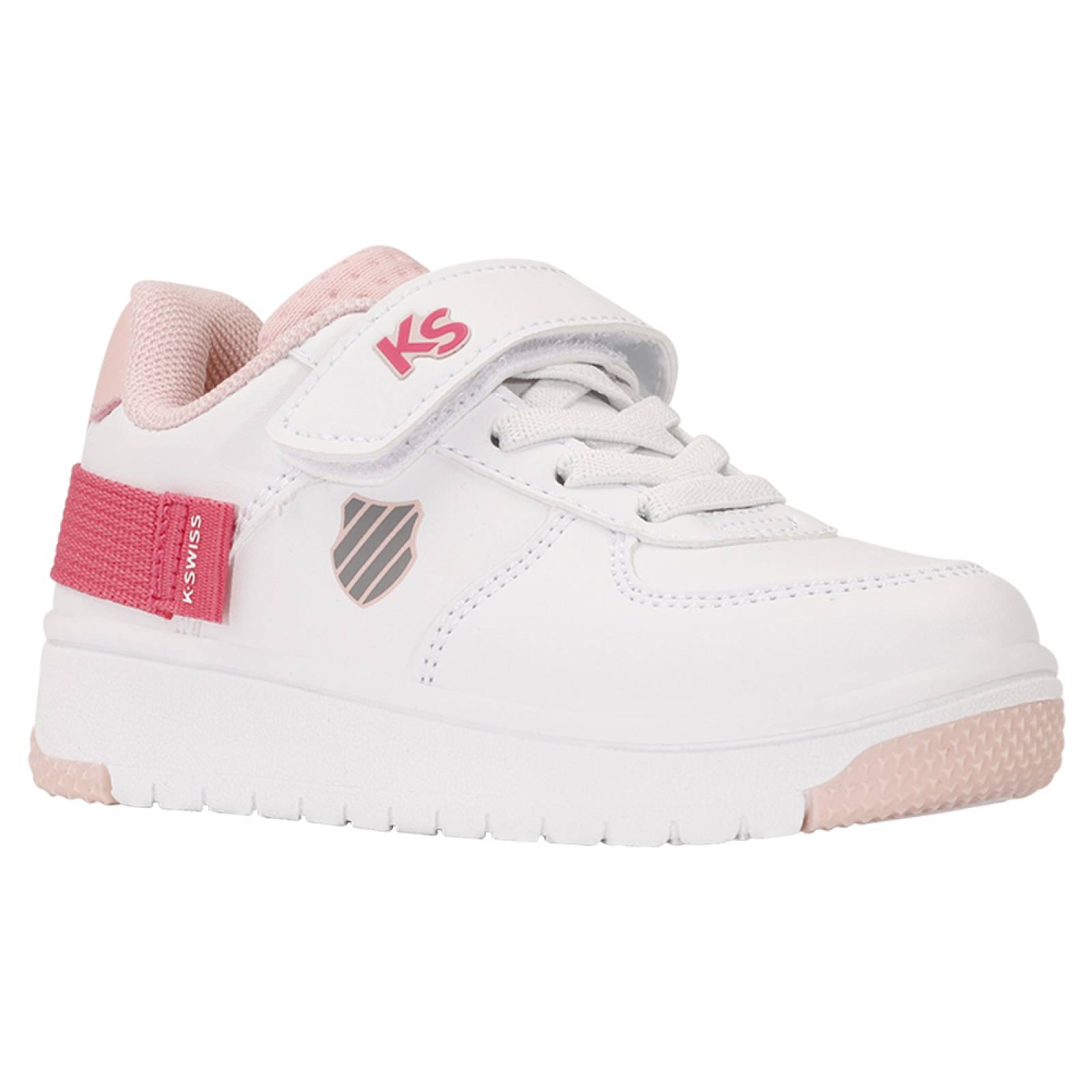 Tenis K-Swiss SALT K1 Color Blanco/Rosa Infantil