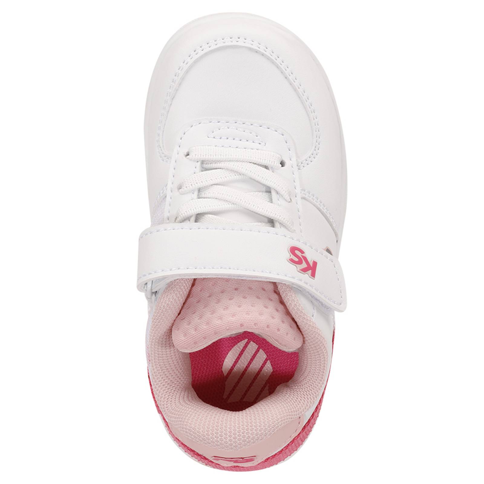 Tenis K-Swiss SALT K1 Color Blanco/Rosa Infantil