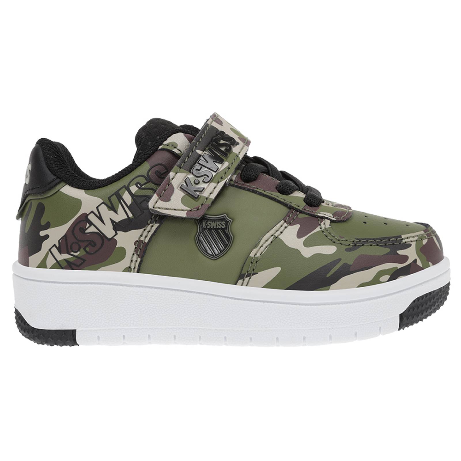 Tenis K-Swiss SALT 2 Color Verde/Camu Infantil