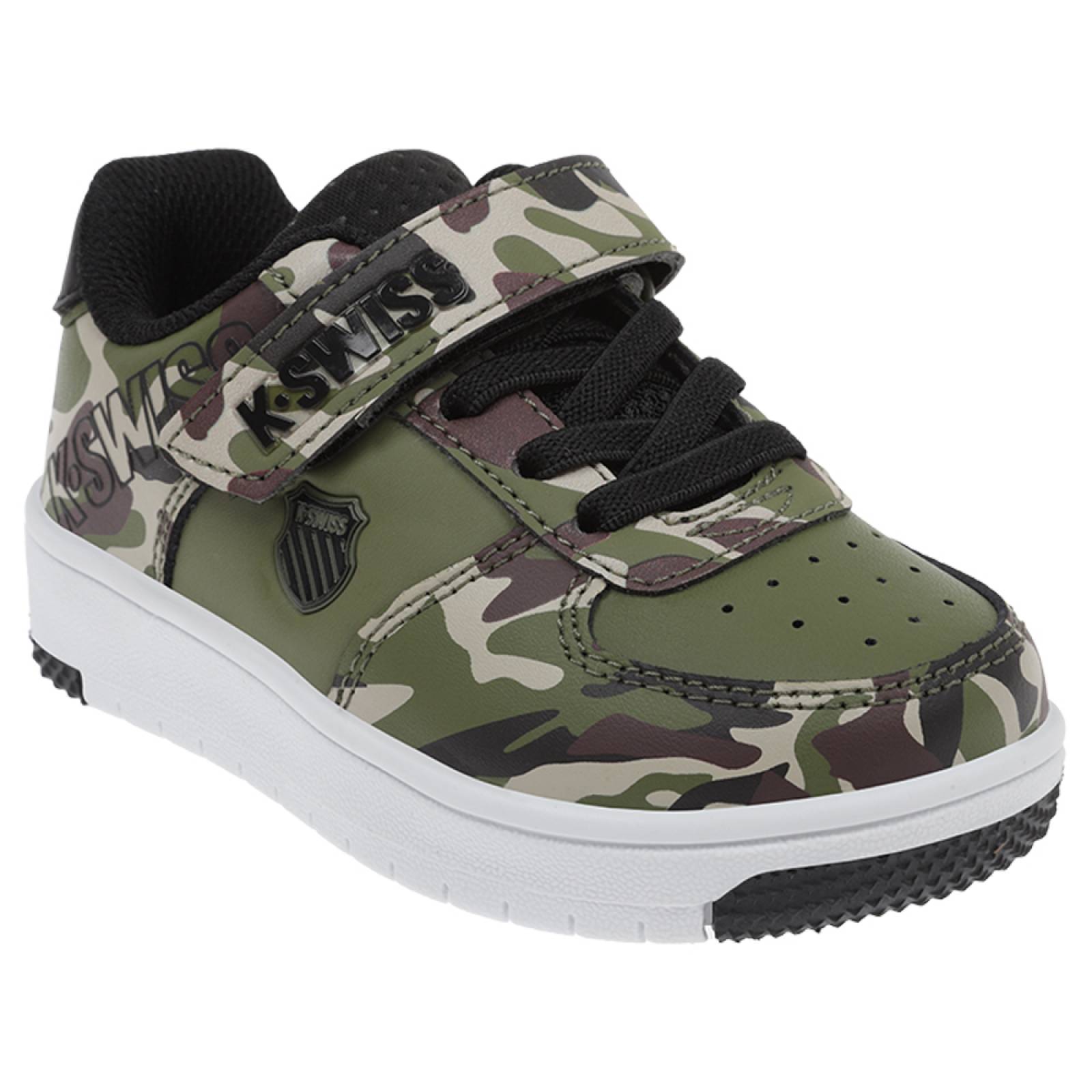 Tenis K-Swiss SALT 2 Color Verde/Camu Infantil