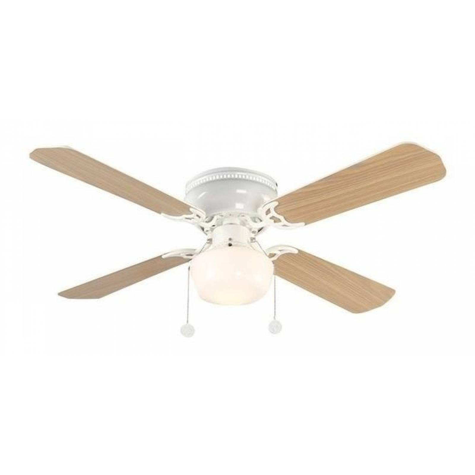 Ventilador De Techo Littleton 42 Pulgadas Blanco Y Roble 