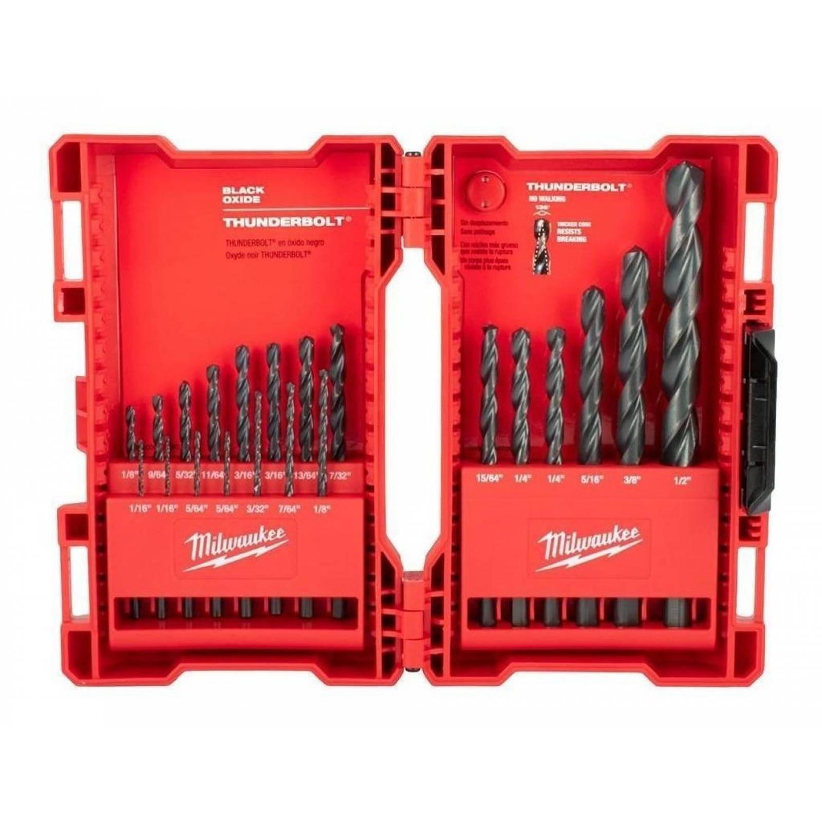 Juego De Brocas De Multiusos De 1/16 A 1/2 Pulgada 21 Piezas 