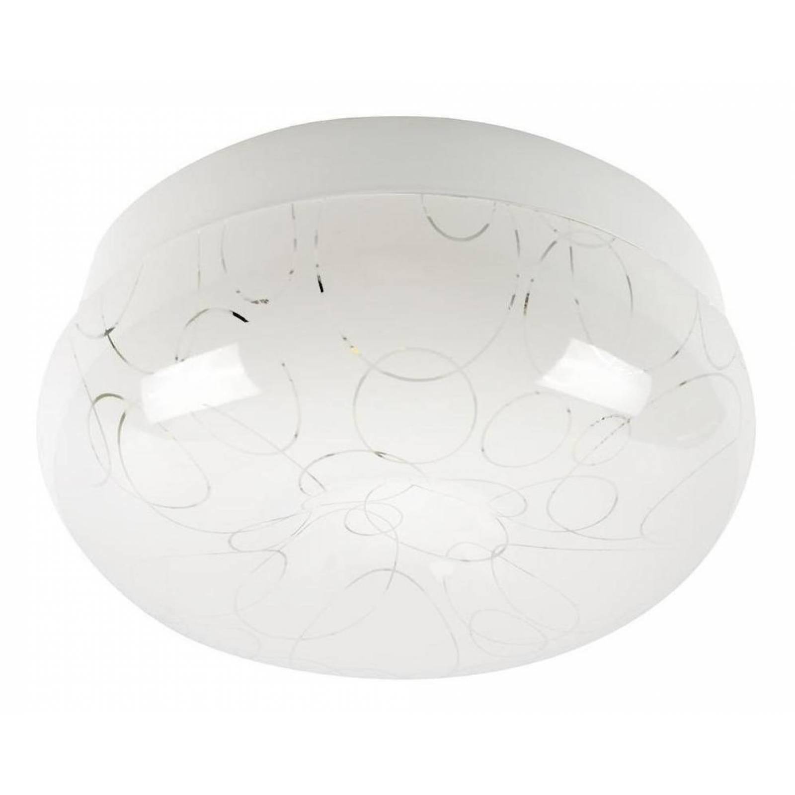 Lámpara De Techo Enroscable Led 12 Watts De 26 Cm Blanco 