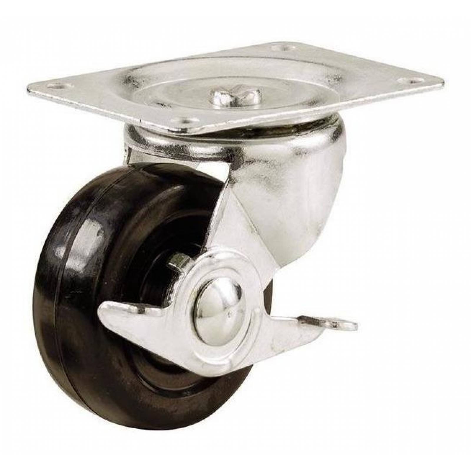 Rodaja Giratoria Con Freno 4 Hule Suave 