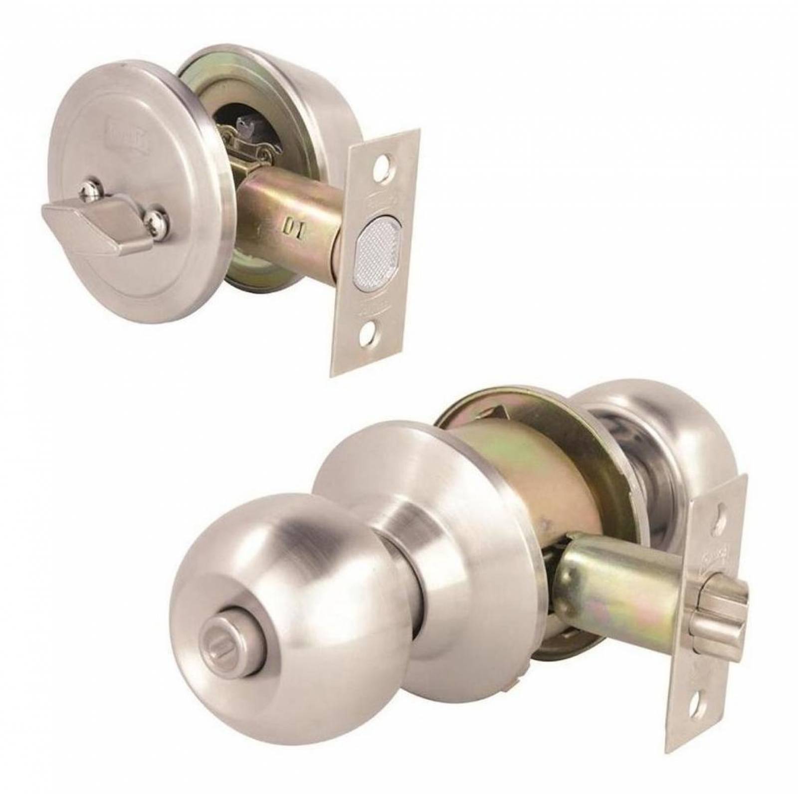 Combo De Entrada Principal Llave Mariposa Acero 2 Piezas 