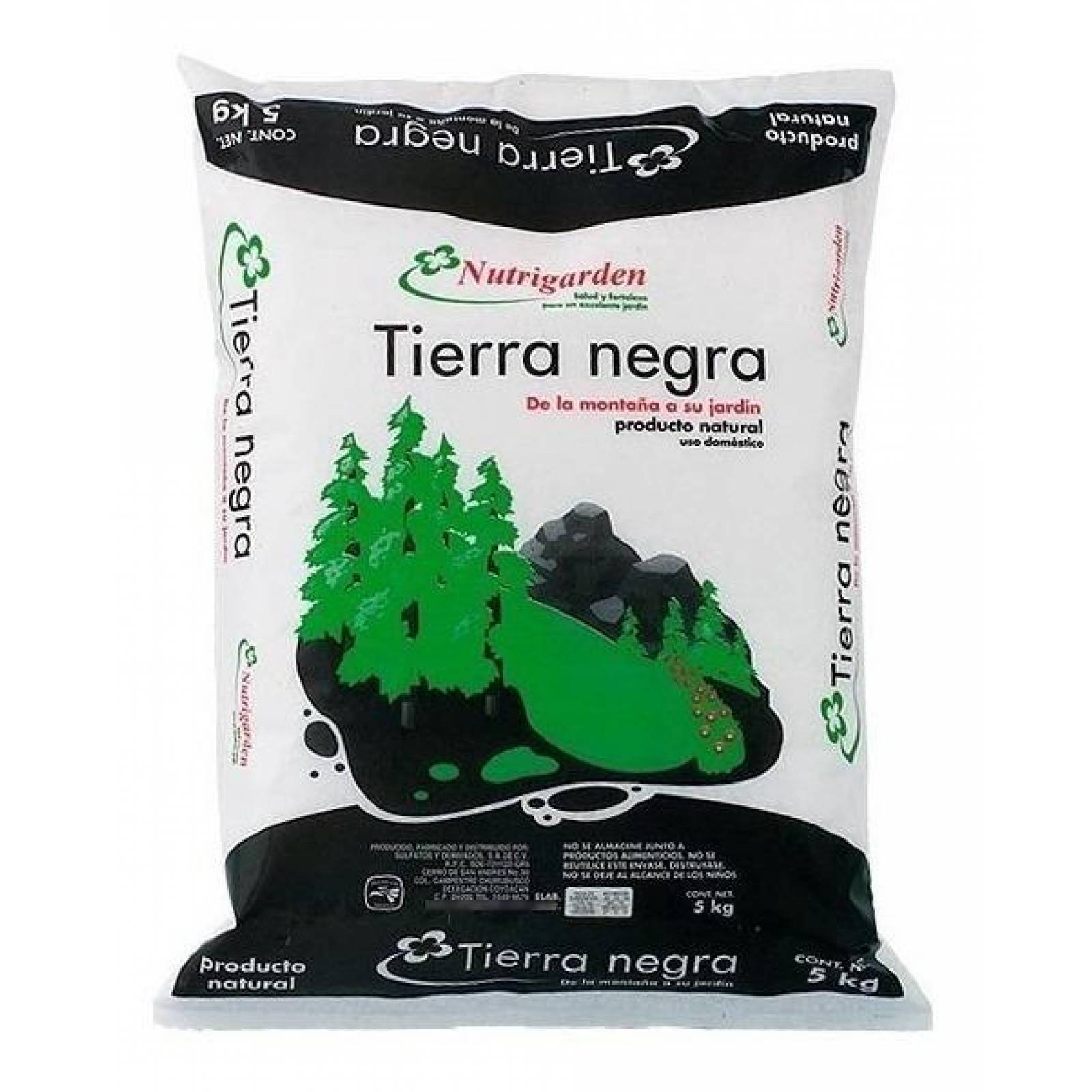 Tierra Negra Para Todo Tipo De Planta Y Ambiente 5 Kg 