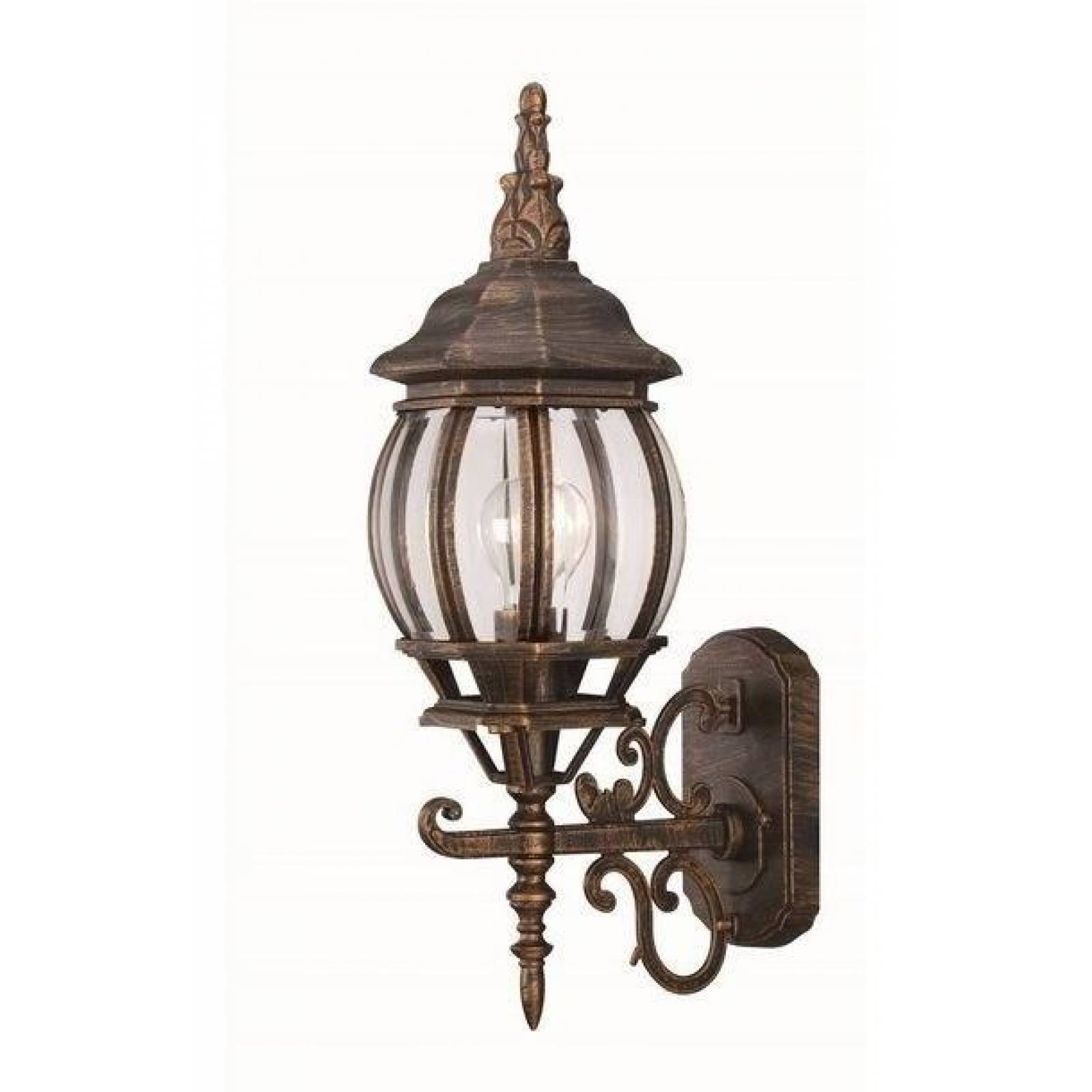 Farol De Pared Exteriores Dorado Y Negro 50.8 Cm Hampton Bay 