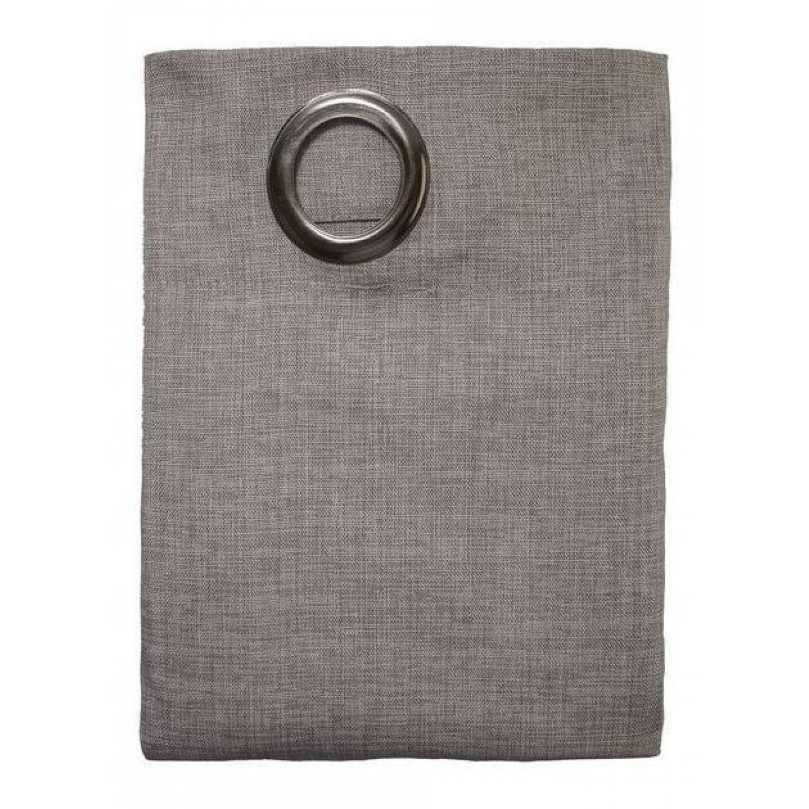 Cortina Con Arillos Milan Acero Bronce Skyhome 