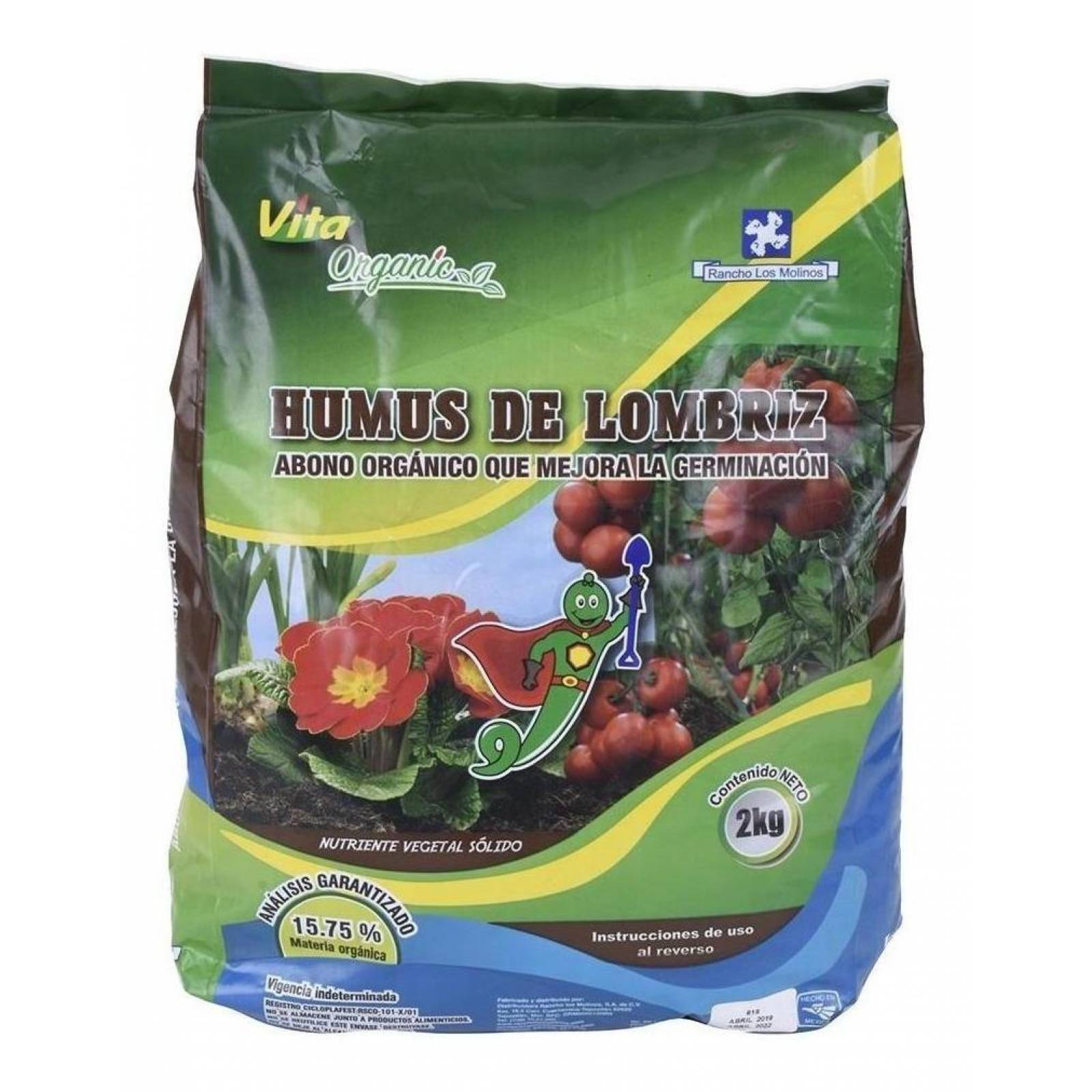 Abono Humus De Lombriz 2 Kg 