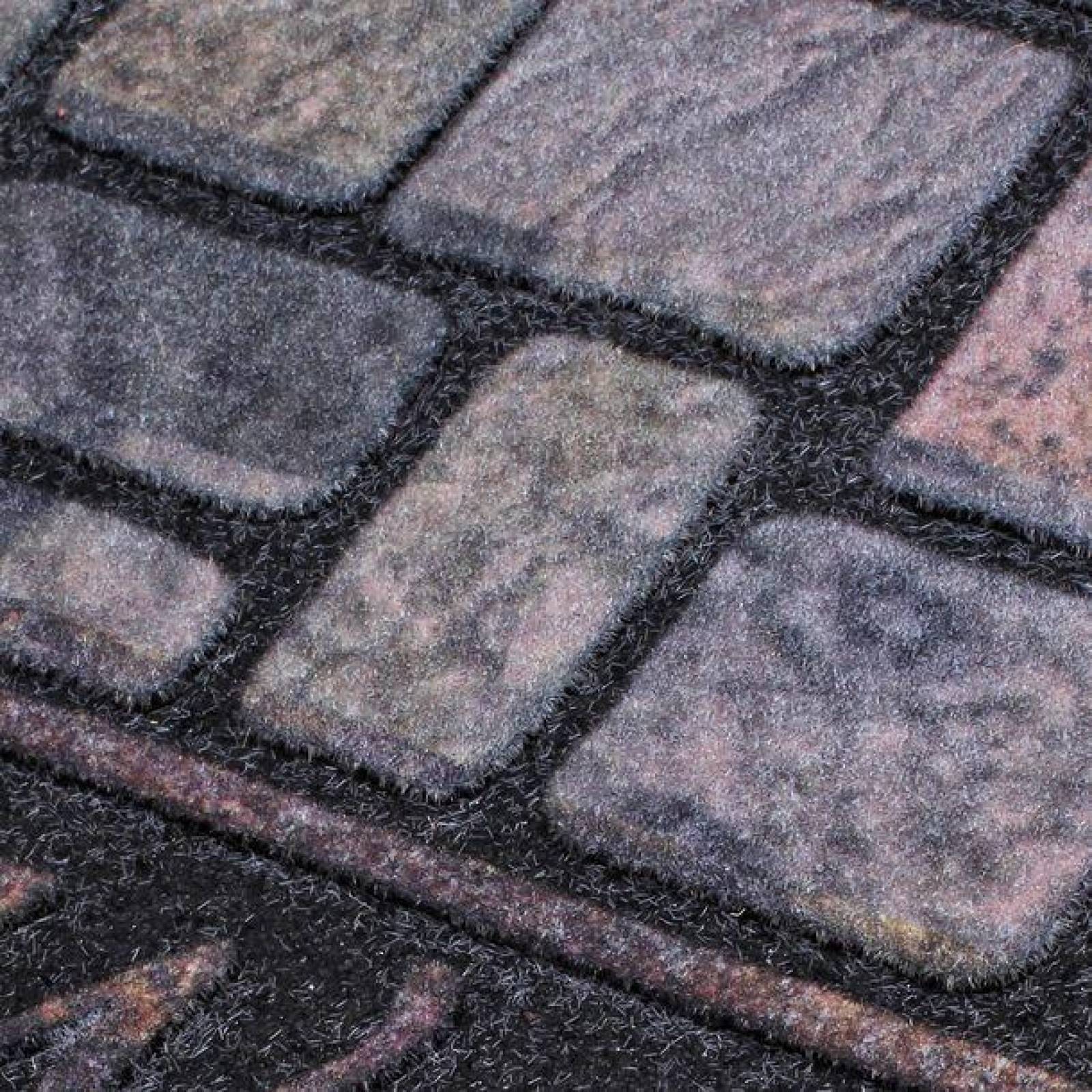 Tapete De Entrada Welcome Frame Flock Medida 45x75cm