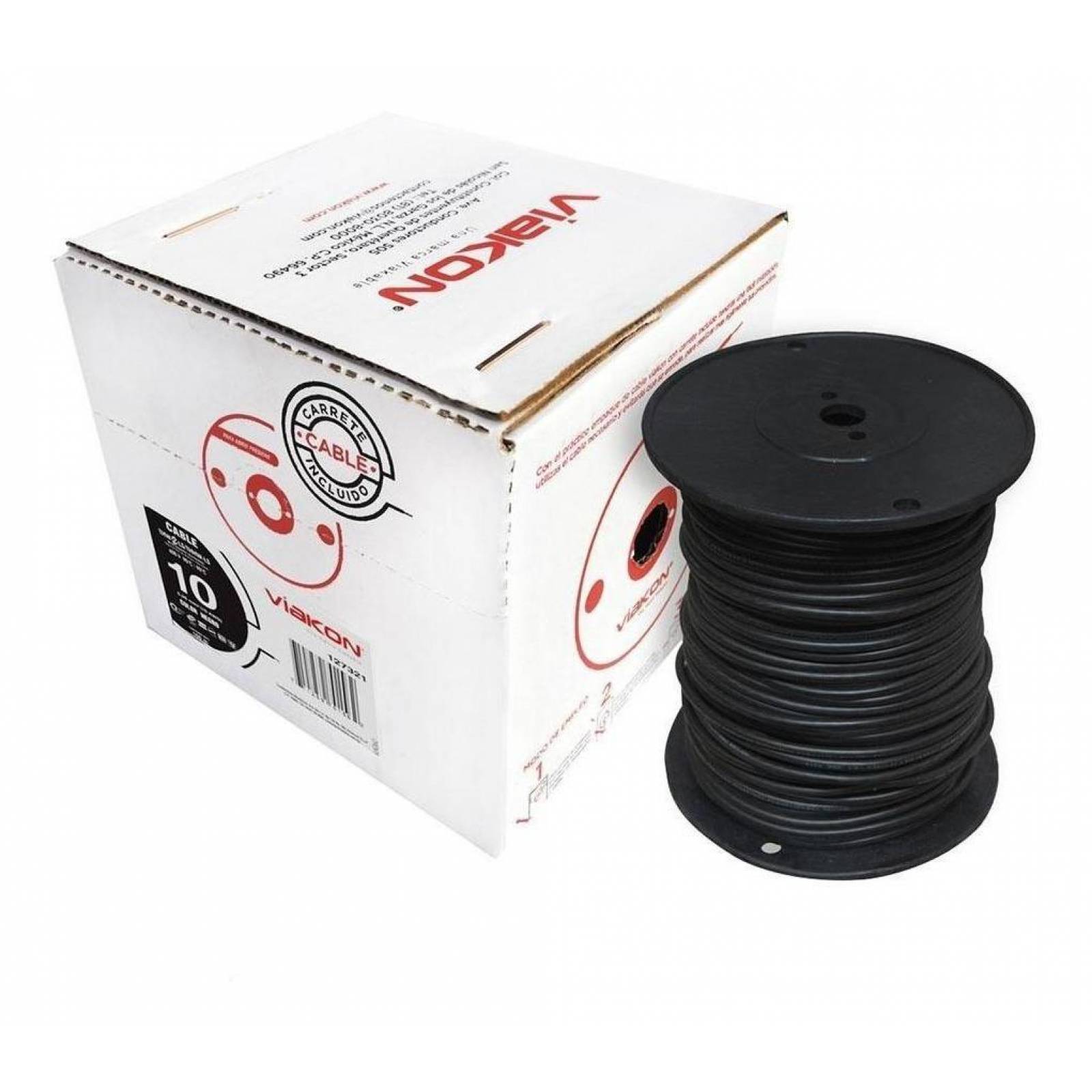 Cable Thw-2-ls/thhw-ls Calibre 10 Negro 100 M Viakon 