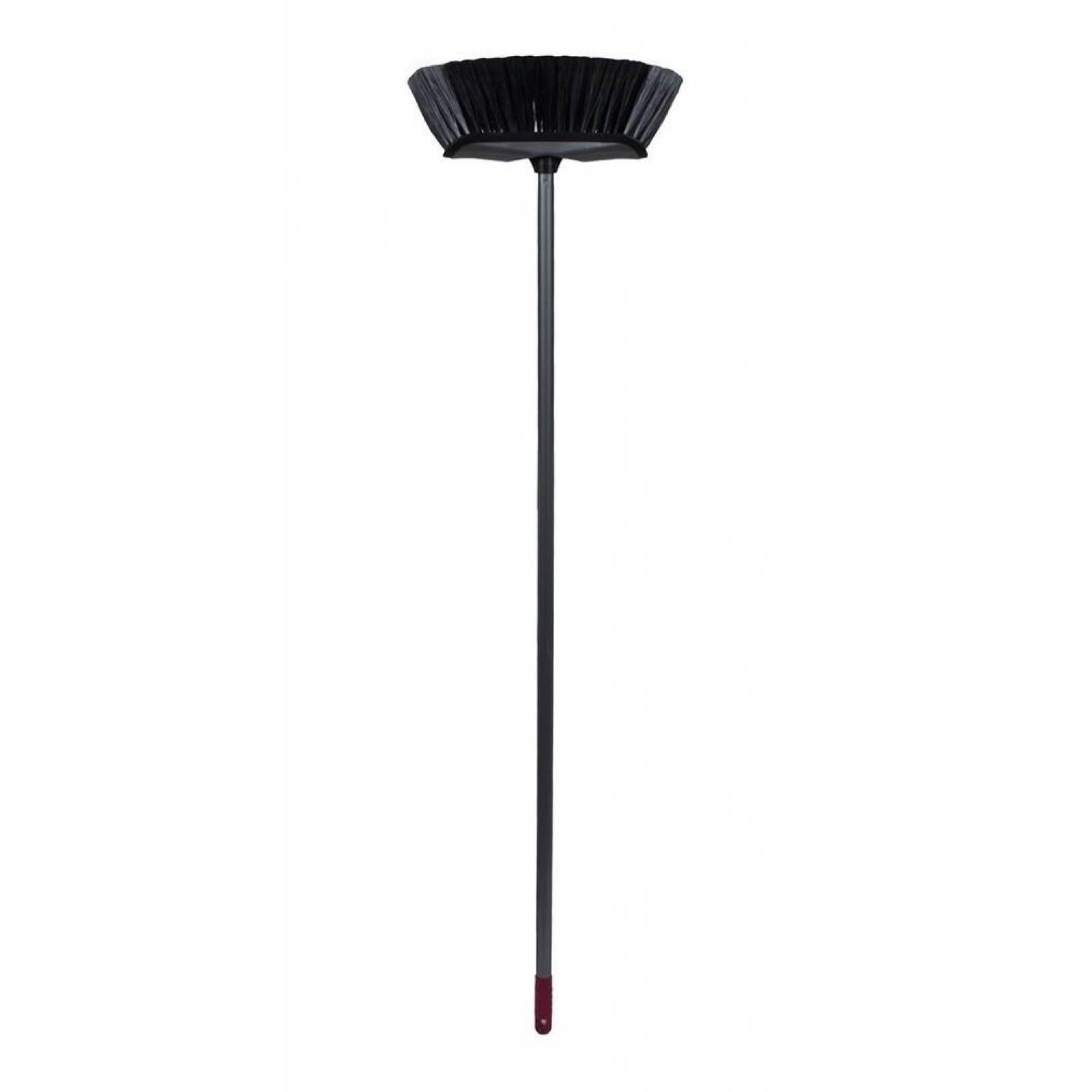 Escoba Para Pisos Finos De Plástico Gris Oscuro 130 Cm 
