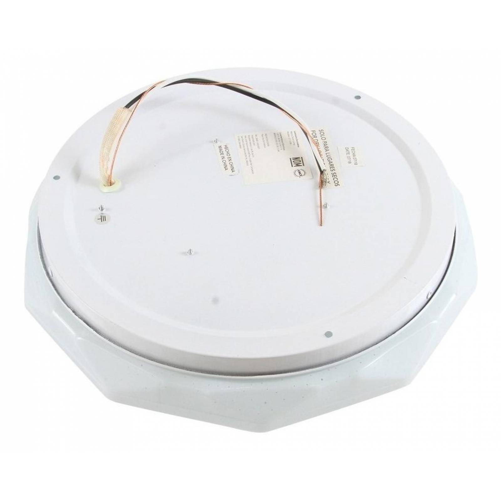 Plafon Led Geométrico Blanco Decor Living 28 Cm Con Envio 