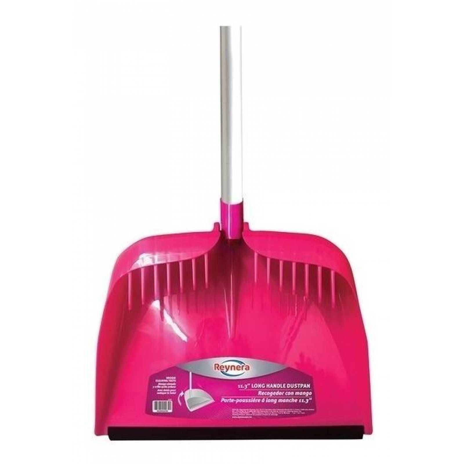 Recogedor Rosa Con Peineta 28 Cm Basic Home 