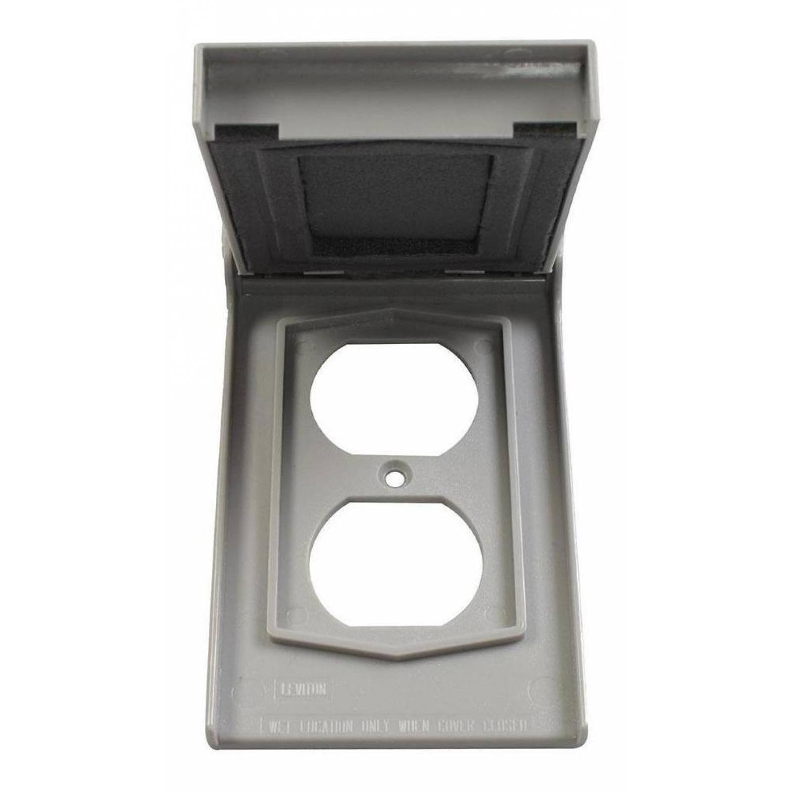 Placa De Exterior Para Contacto Nylon Gris 