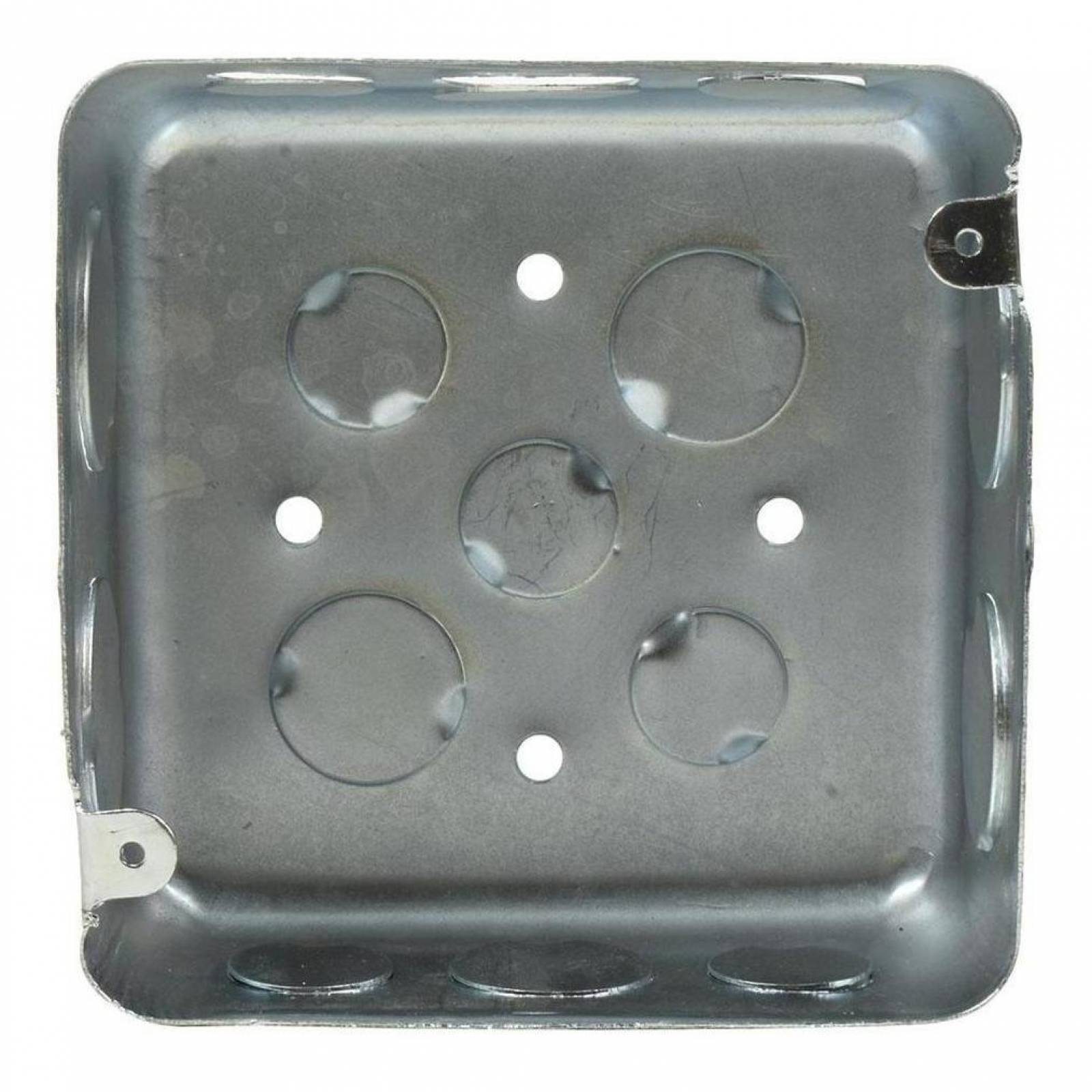 Caja Galvanizada Cuadrada De 5 X 5 Pulgadas (12 X 12 Cm) 