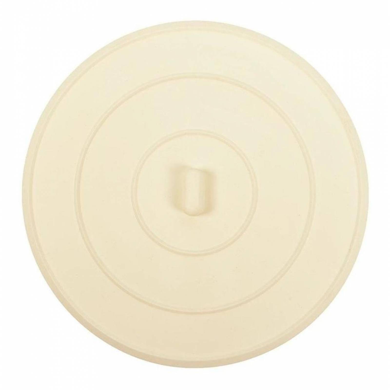 Tapón Plano Universal De Hule De 13 Cm Beige 