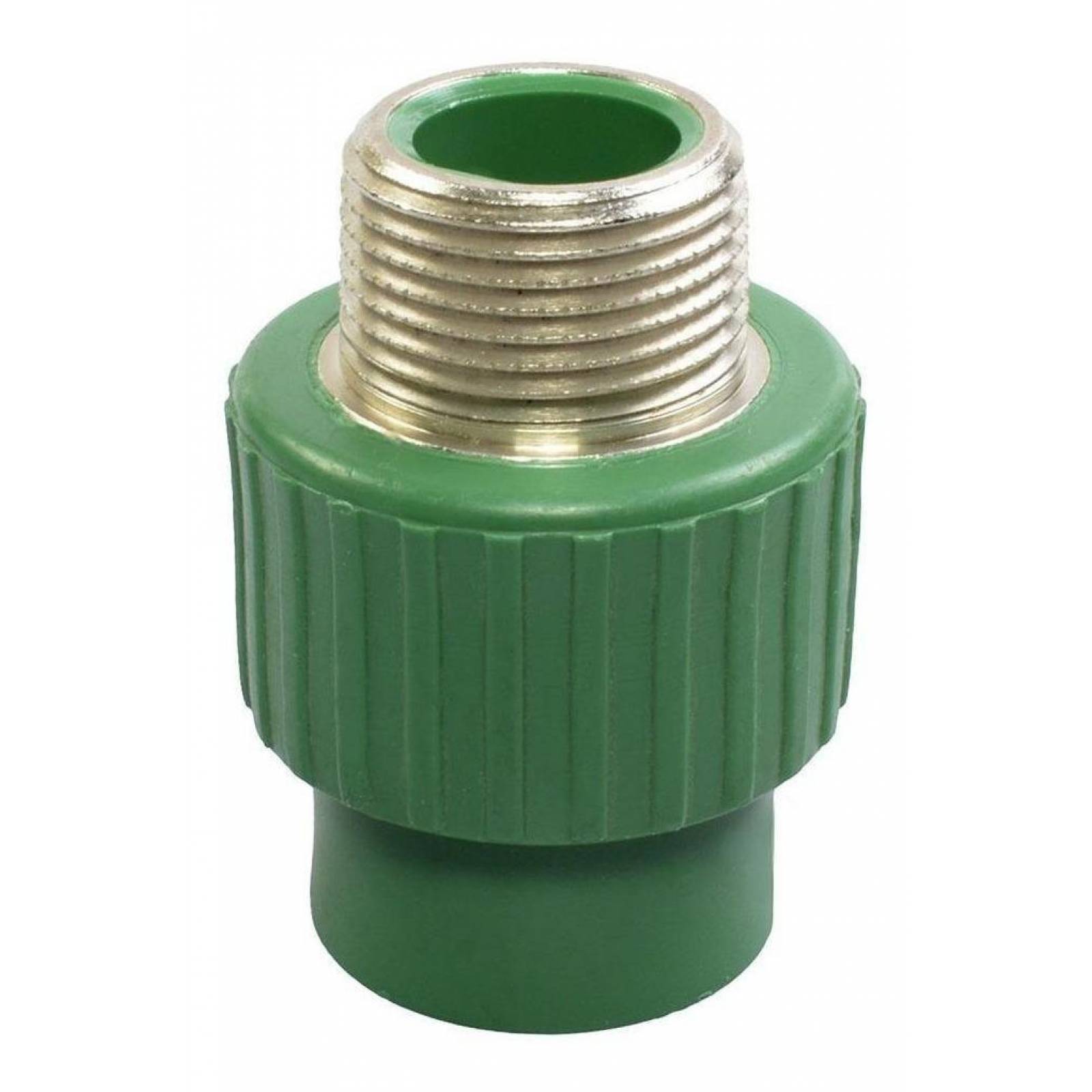 Conector Macho 3/4 De Pulgada Verde Tuboplus 