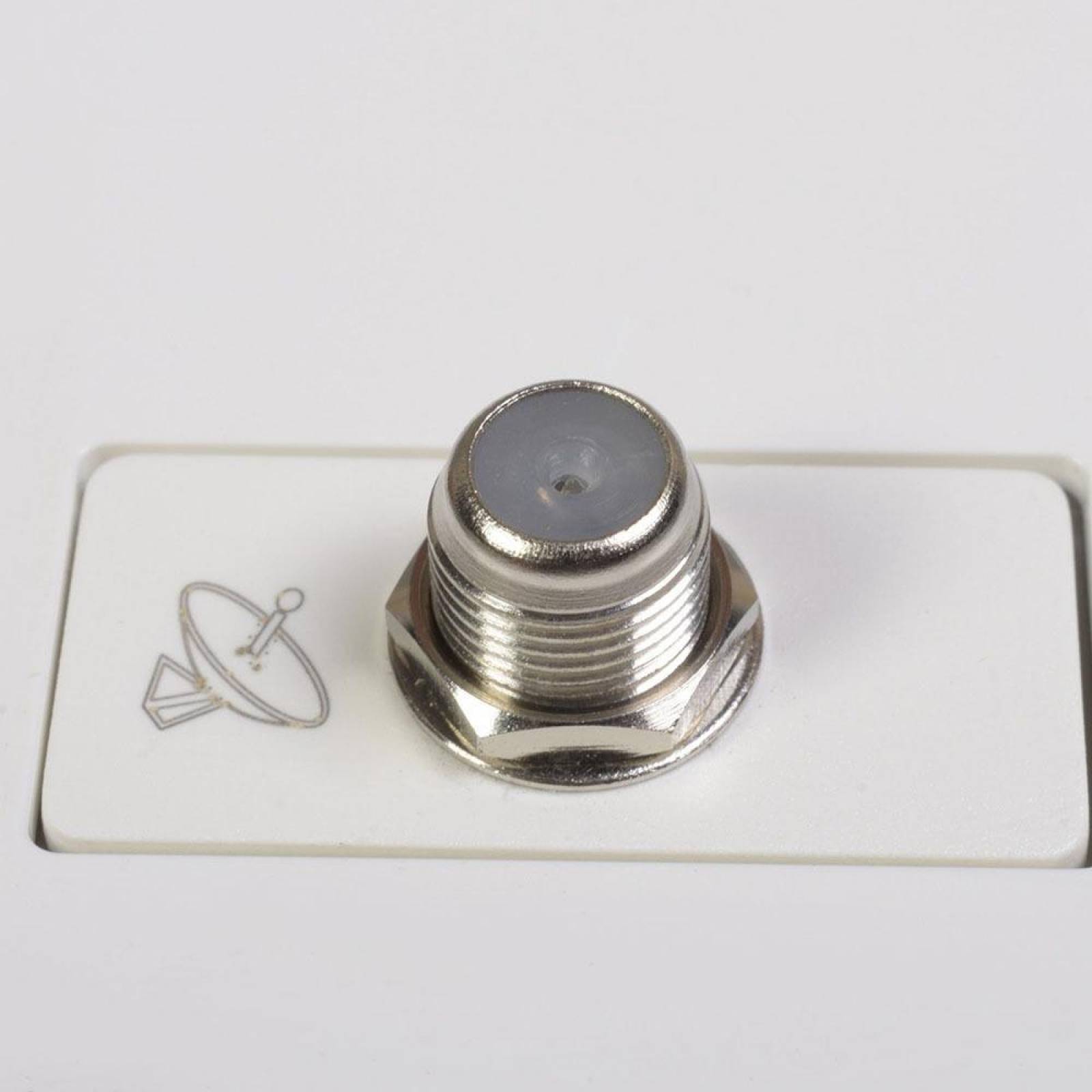 Toma De Tv Con Placa Blanca Schneider Electric Dh 