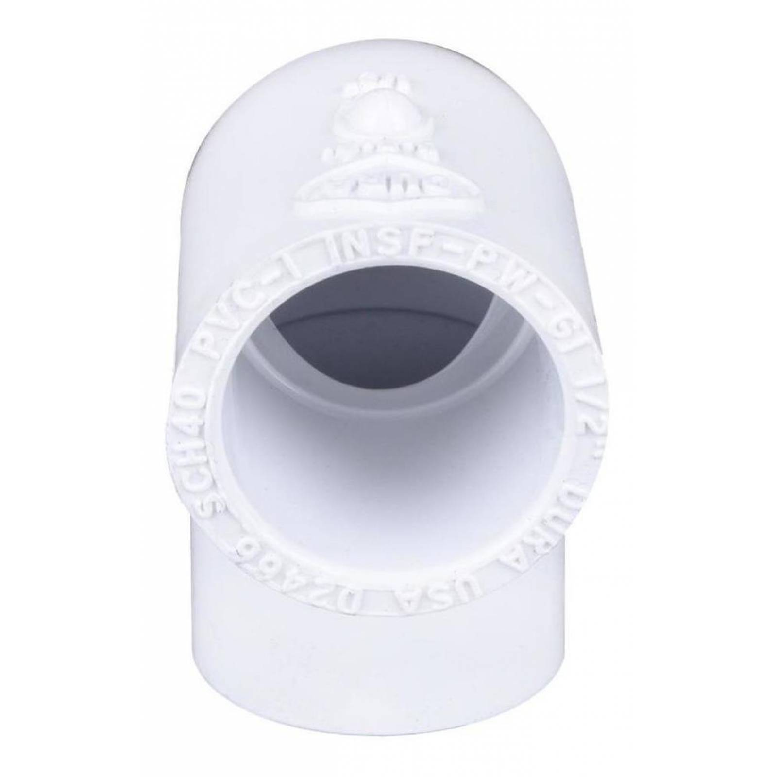 Codo 90 Grados De 1/2 Pulgada Blanco Dura