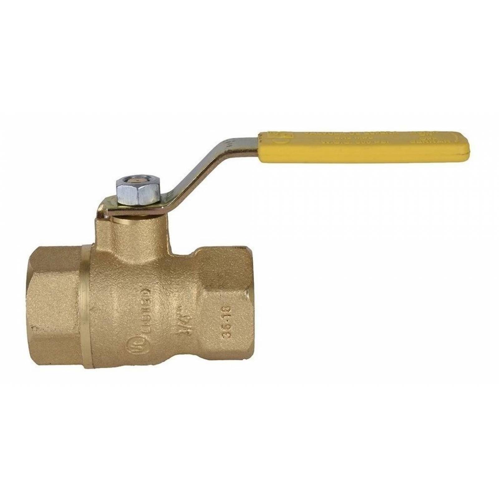Válvula Esfera Roscada De 3/4 De Pulgada Dorado Iusa Dh 